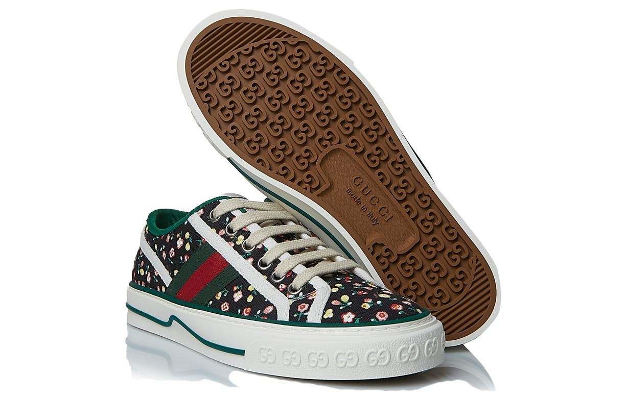(WMNS) Gucci Tennis 1977 x Liberty of London 'Floral - Black' 606110-2IC10-1085 - 6