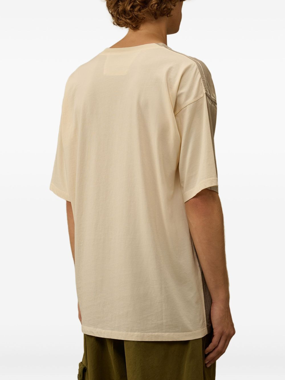 central-seam cotton T-shirt - 4