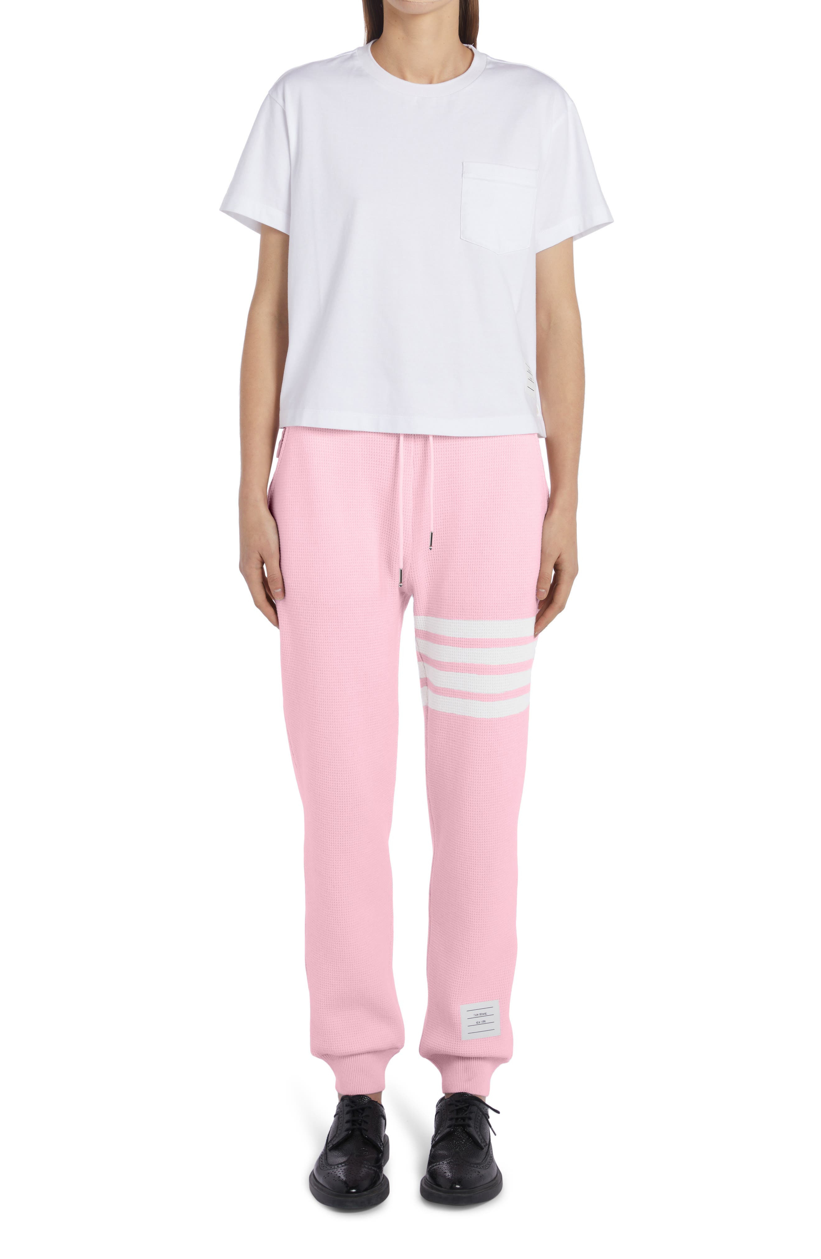 Thom Browne Medium Weight Cotton Jersey Boxy Pocket Tee in White at Nordstrom - 8