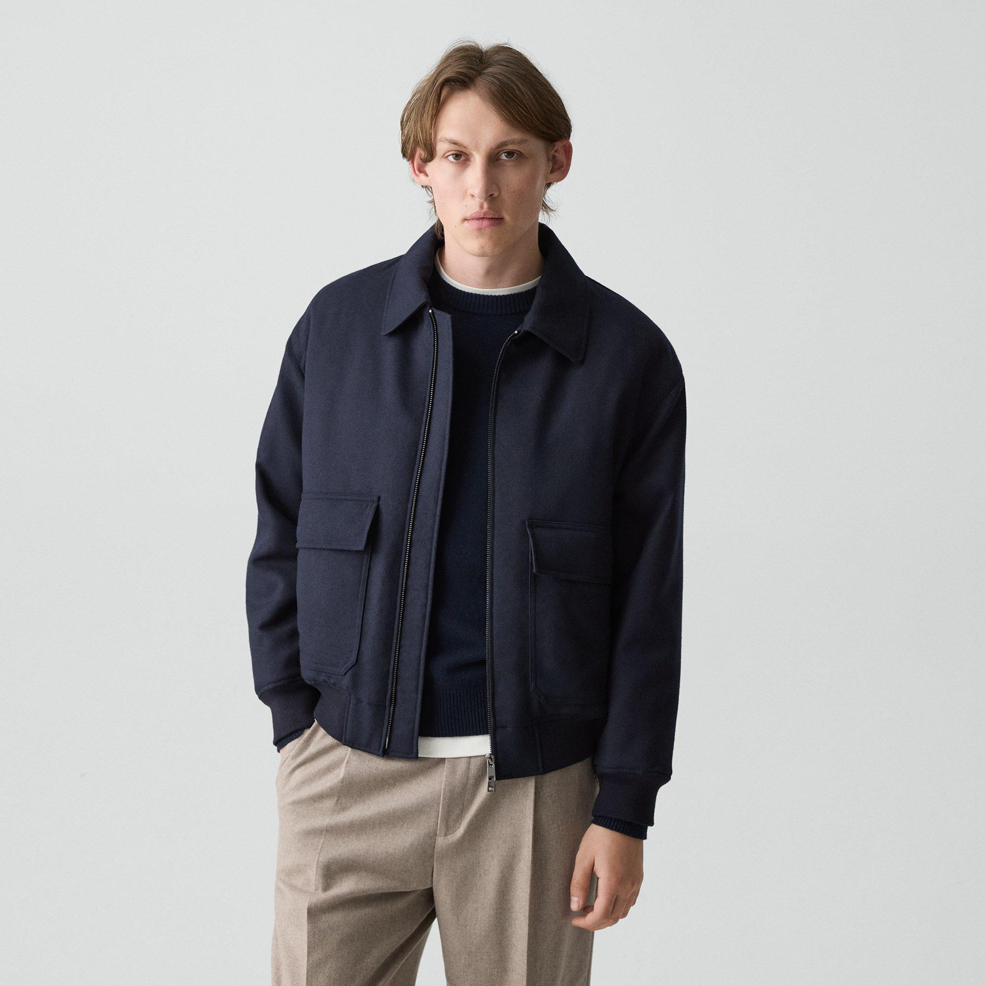 Modern Aviator Jacket in Dapper Wool - 2