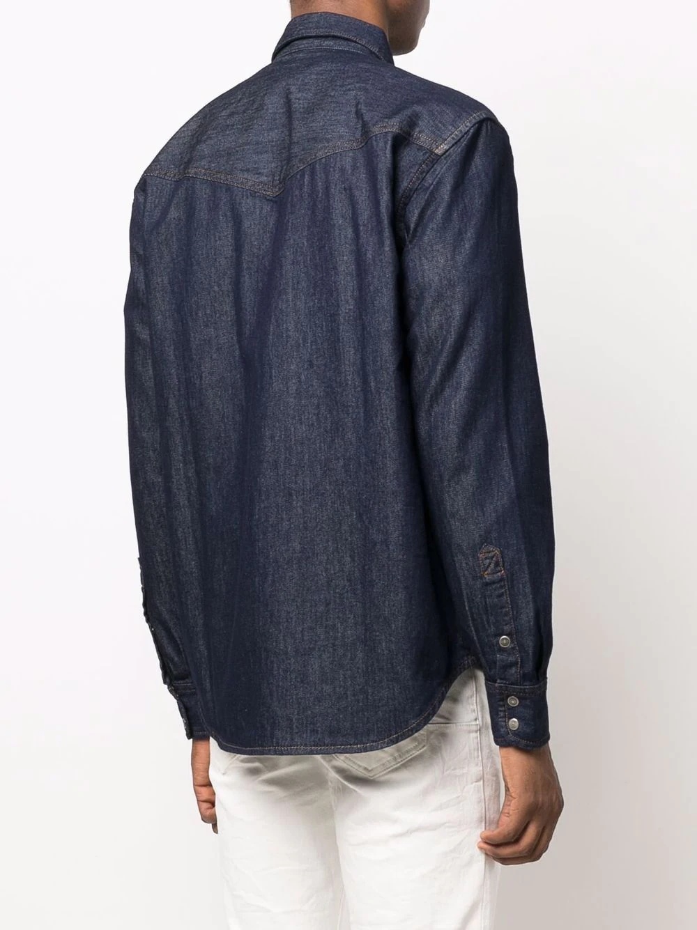 long-sleeve denim shirt - 4