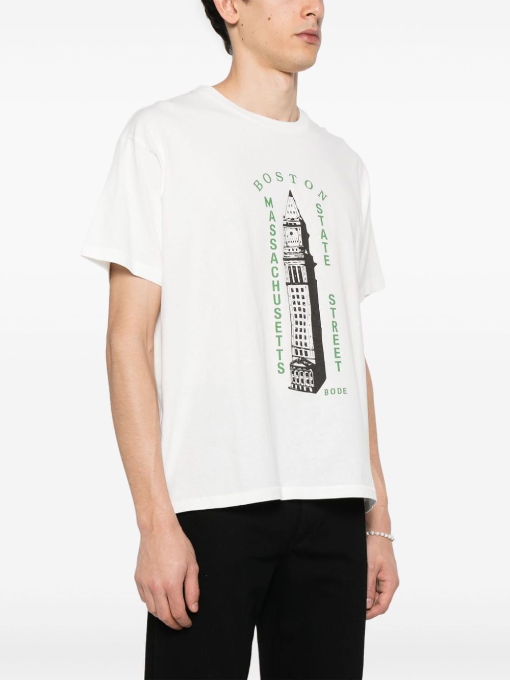 logo-print cotton T-shirt - 3