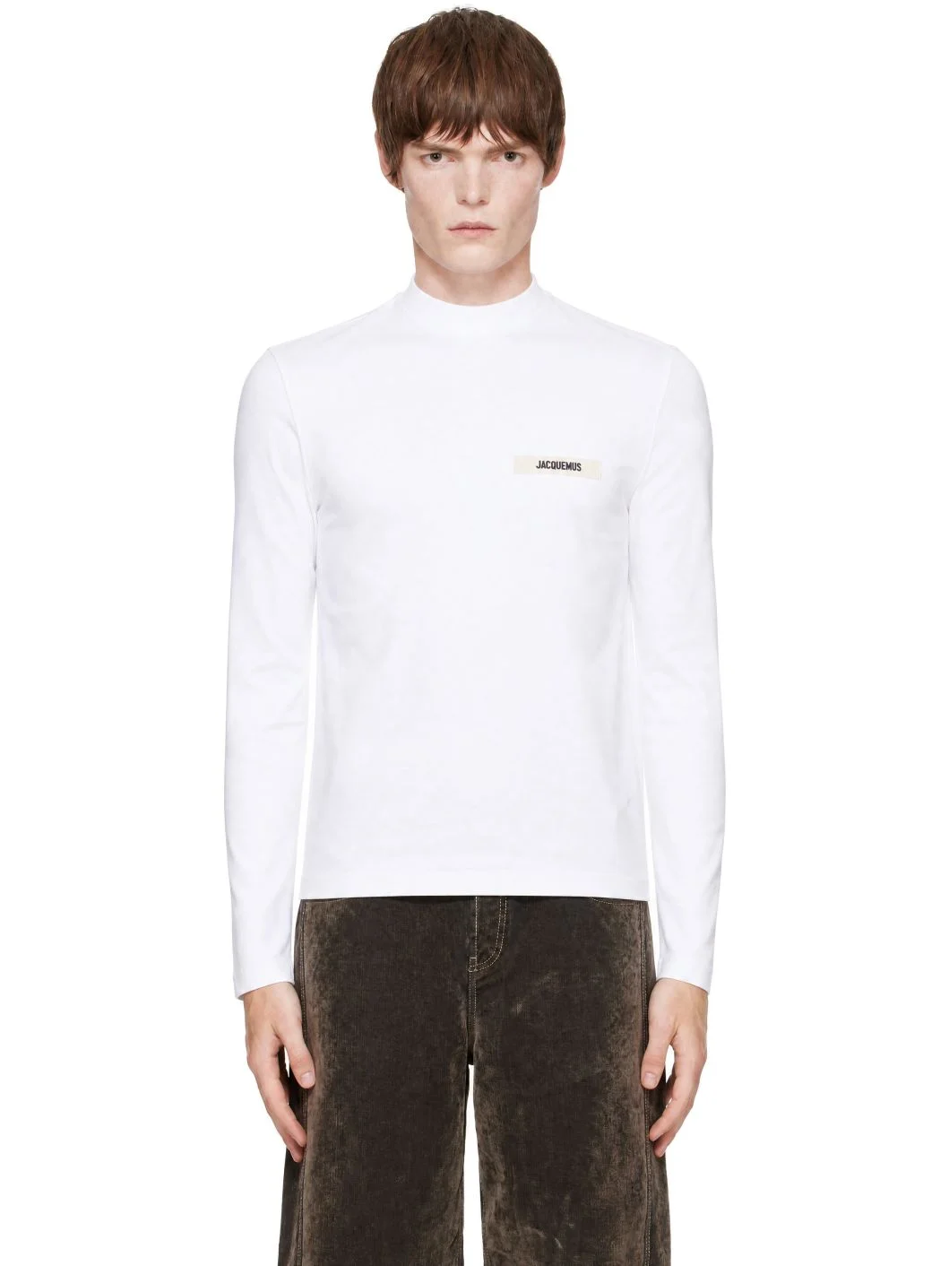 White 'The Gros Grain long-sleeve' T-shirt - 1