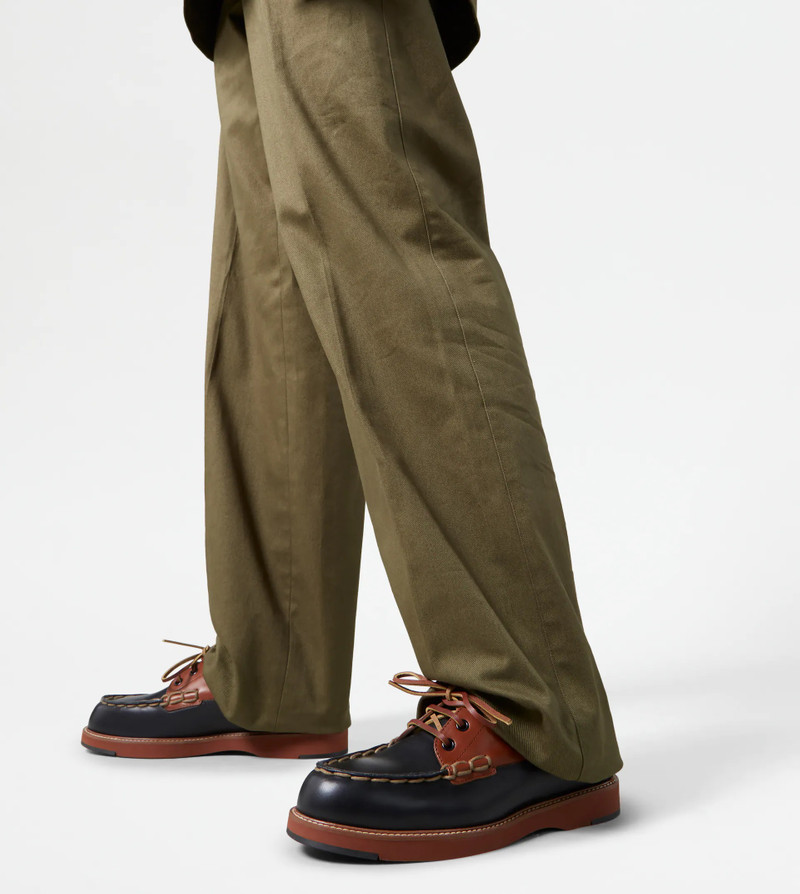 Tod's LACE-UPS IN LEATHER - BLACK, BROWN outlook