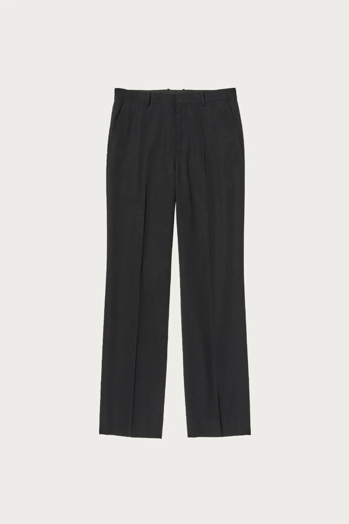 Light Wool Max Gabardine Slacks - Top Black - 1