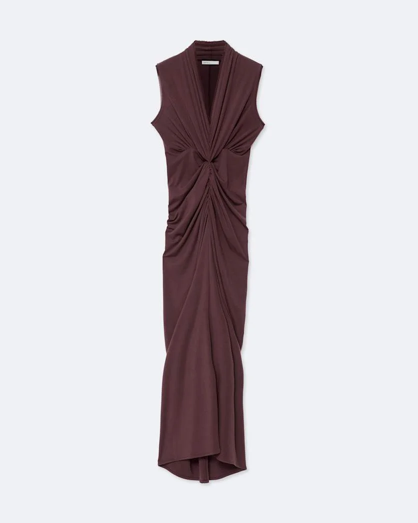 DARIYA DRAPED JERSEY MAXI DRESS - 1