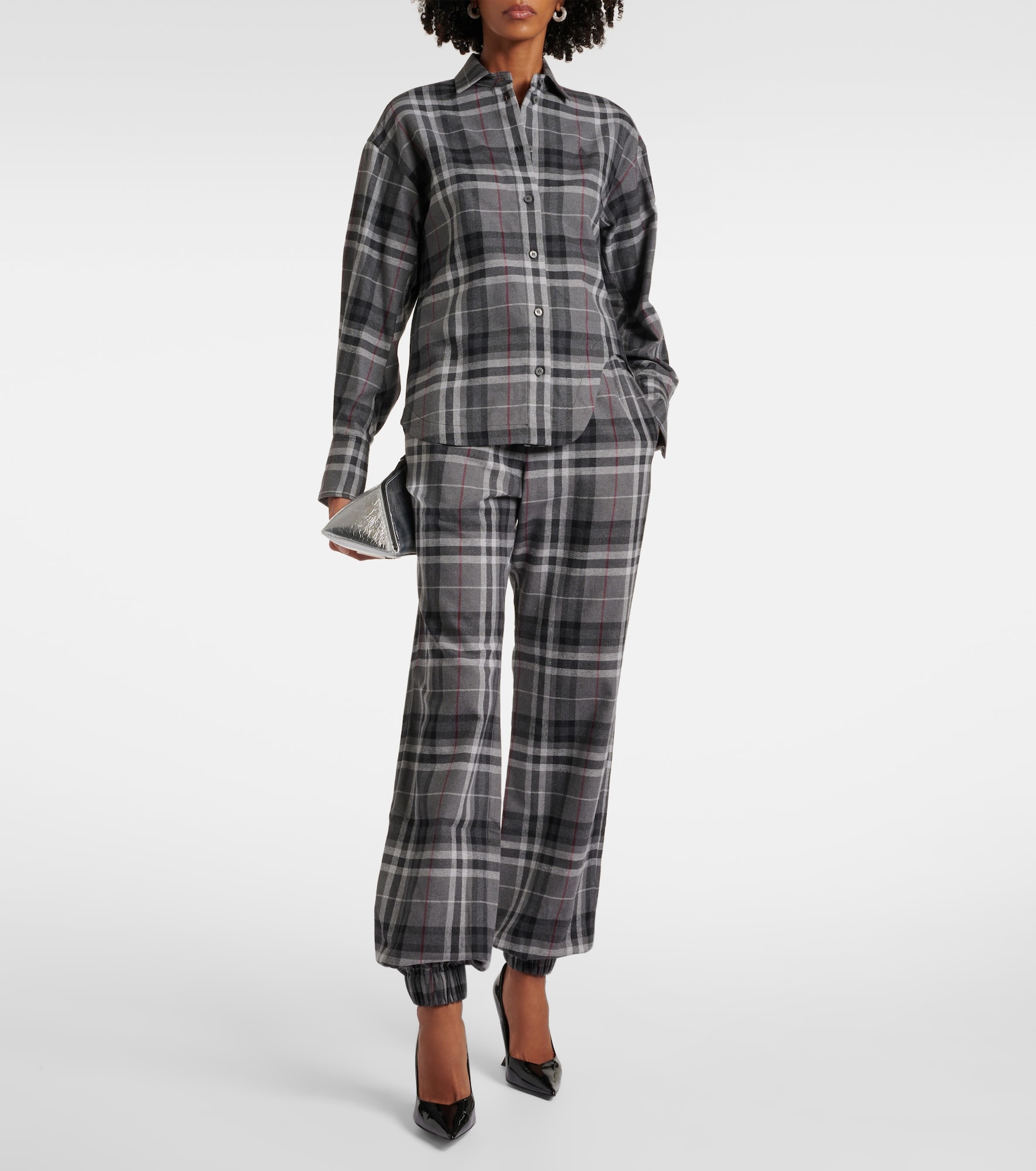 Cotton-blend sweatpants - 2