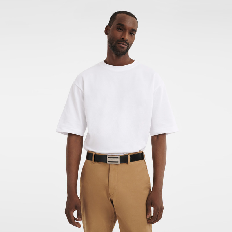 Delta Box Men's belt Black/Navy - Leather 4