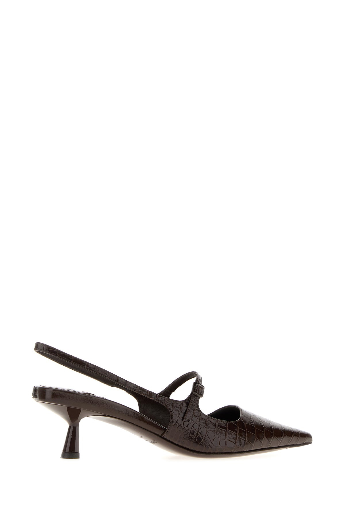 Chocolate leather Didi 45 pumps - 3