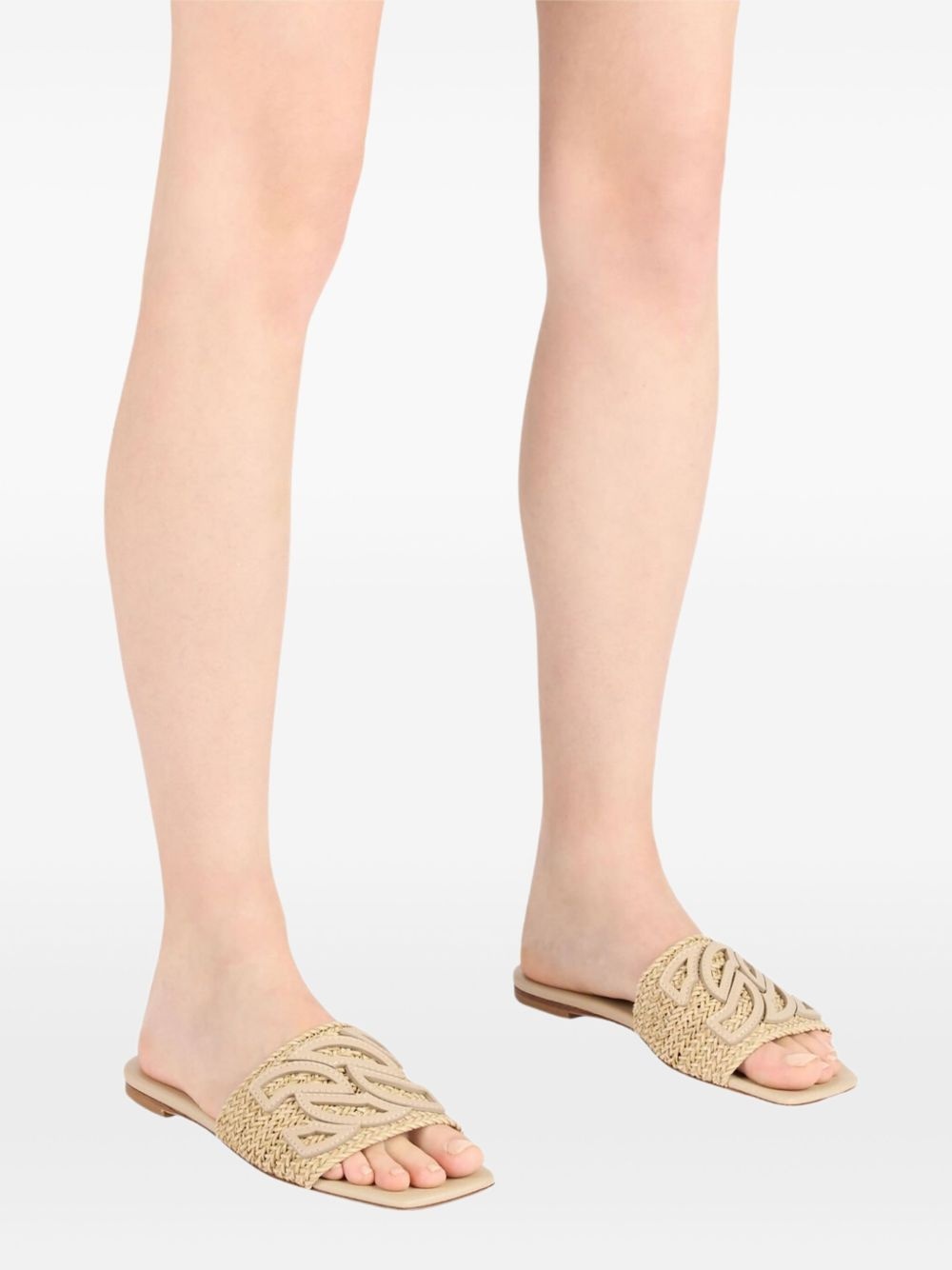 woven-strap flat sandals - 5