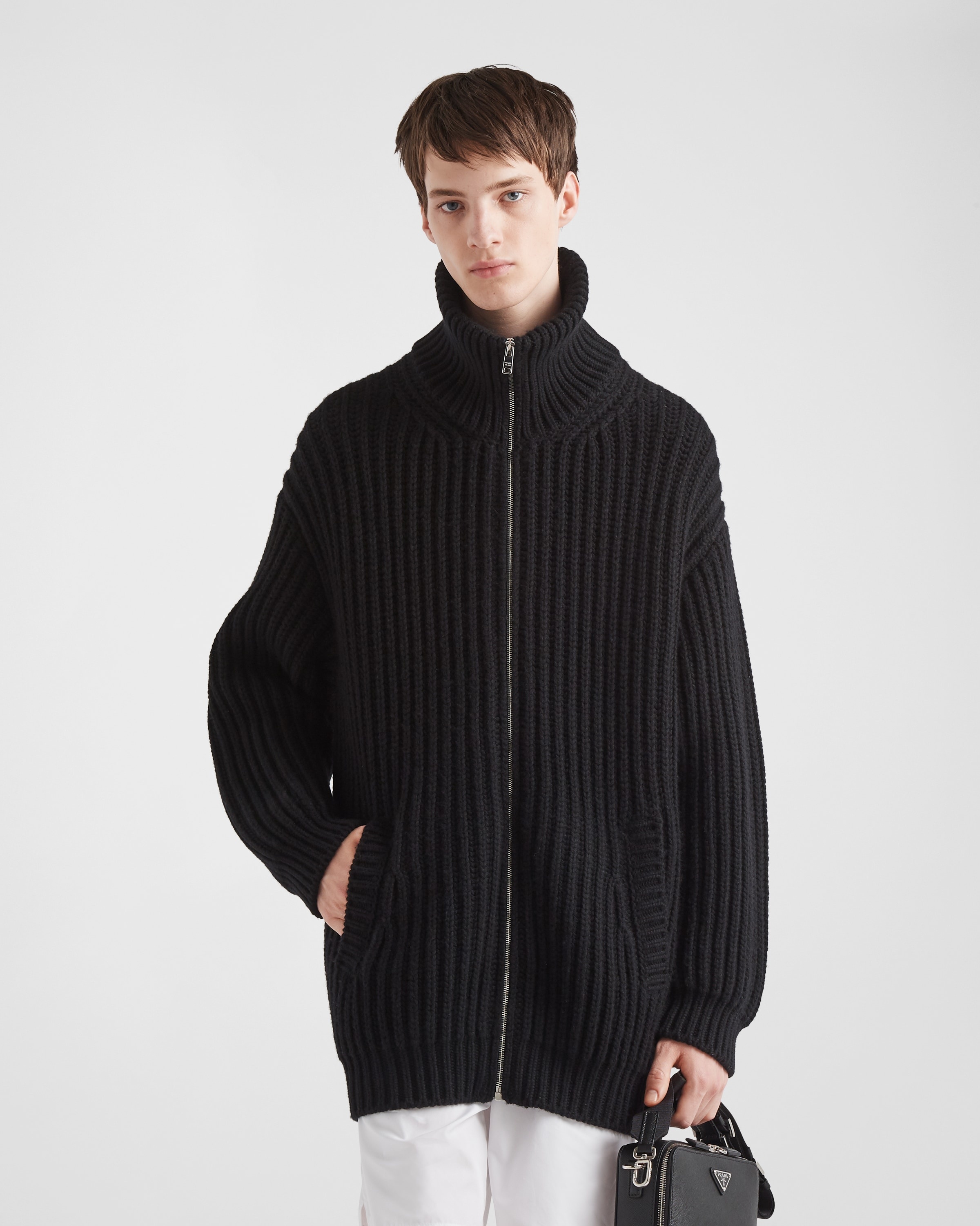 Oversized cashmere cardigan - 3