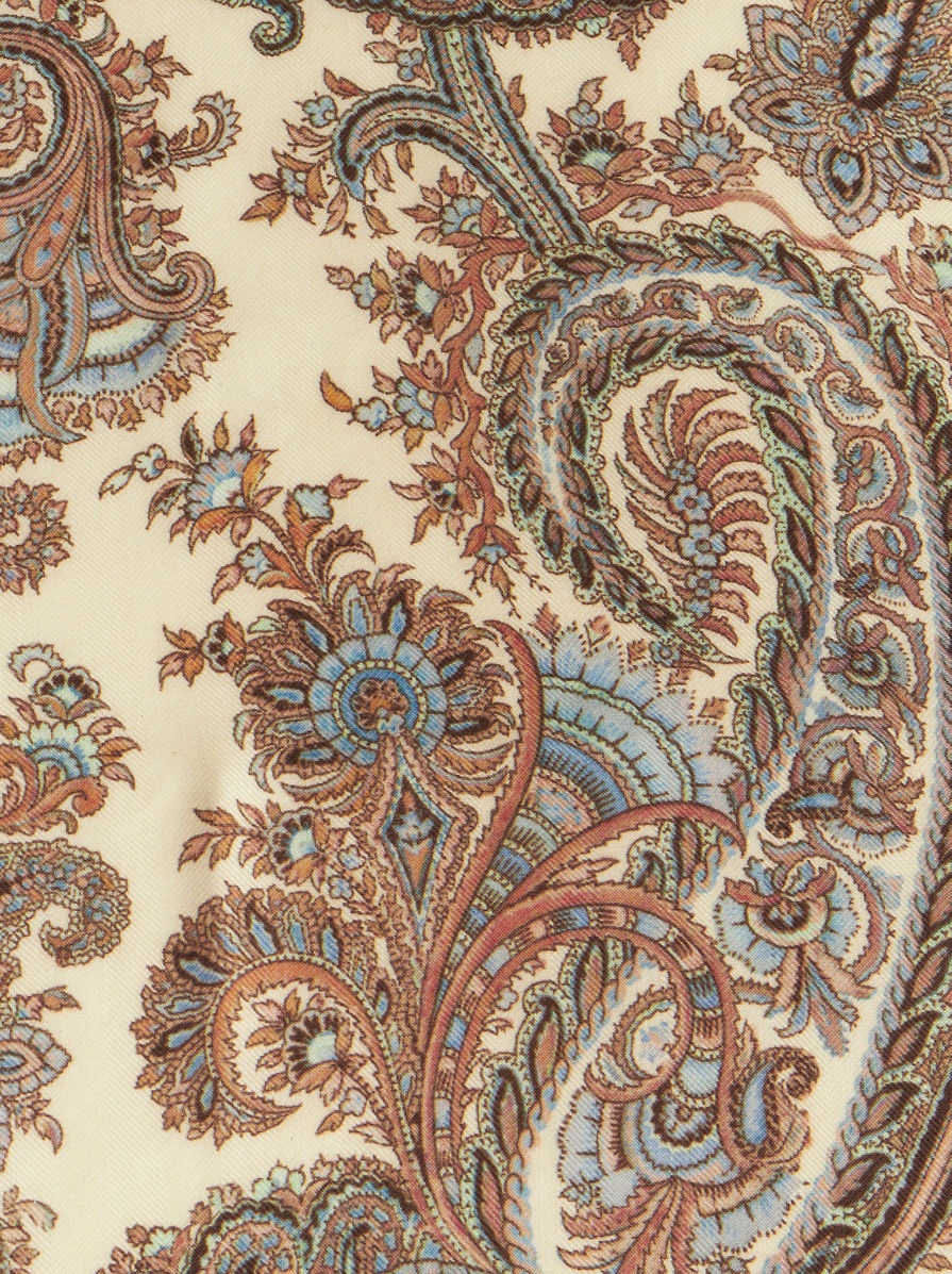 PAISLEY CASHMERE AND SILK SCARF - 3