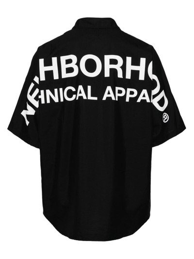 NEIGHBORHOOD logo-printed cotton shirt outlook