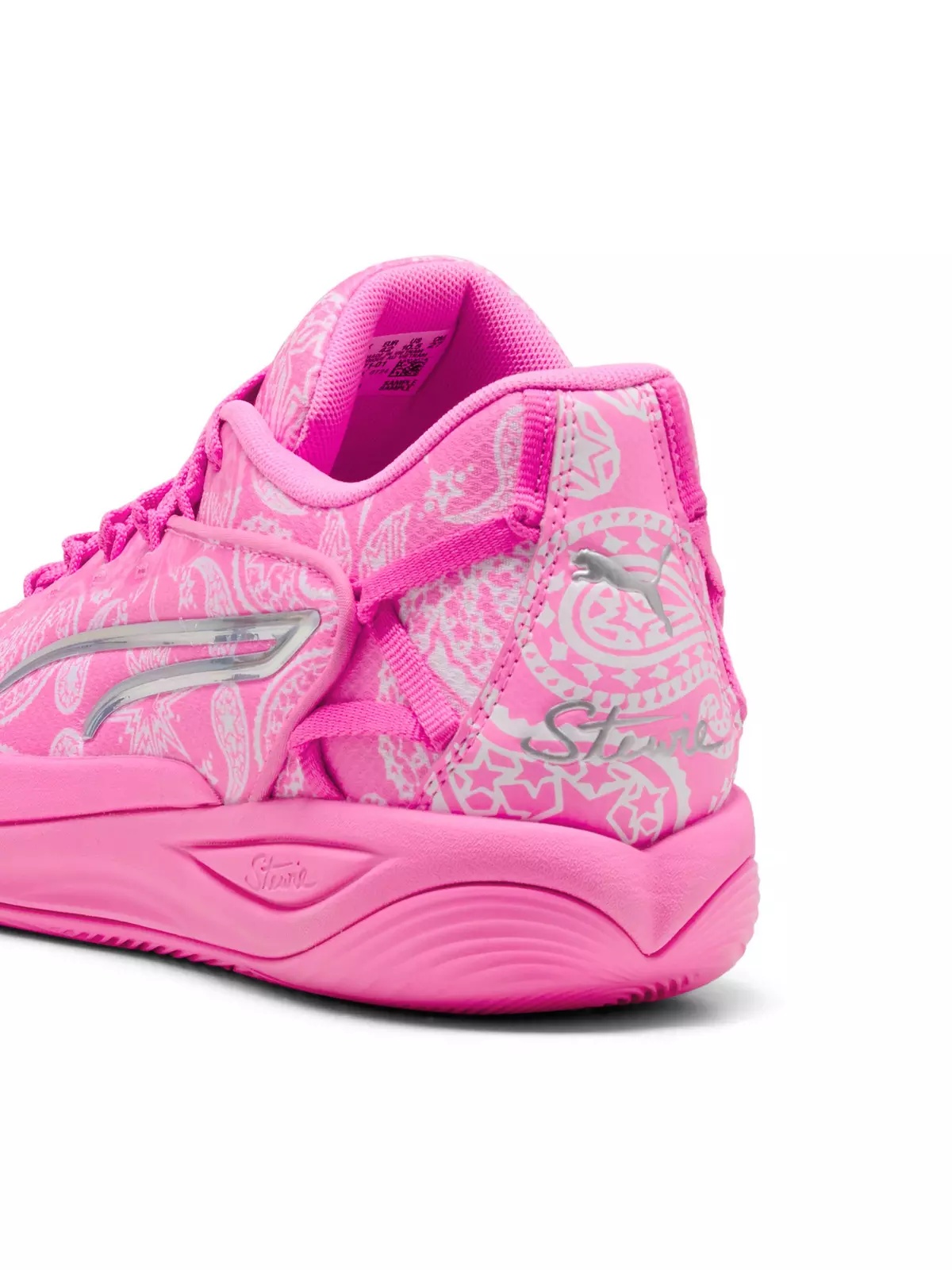 PUMA Stewie 4 St4rz "Pink Pixel/PUMA White" Women's Basketball Shoe - 6