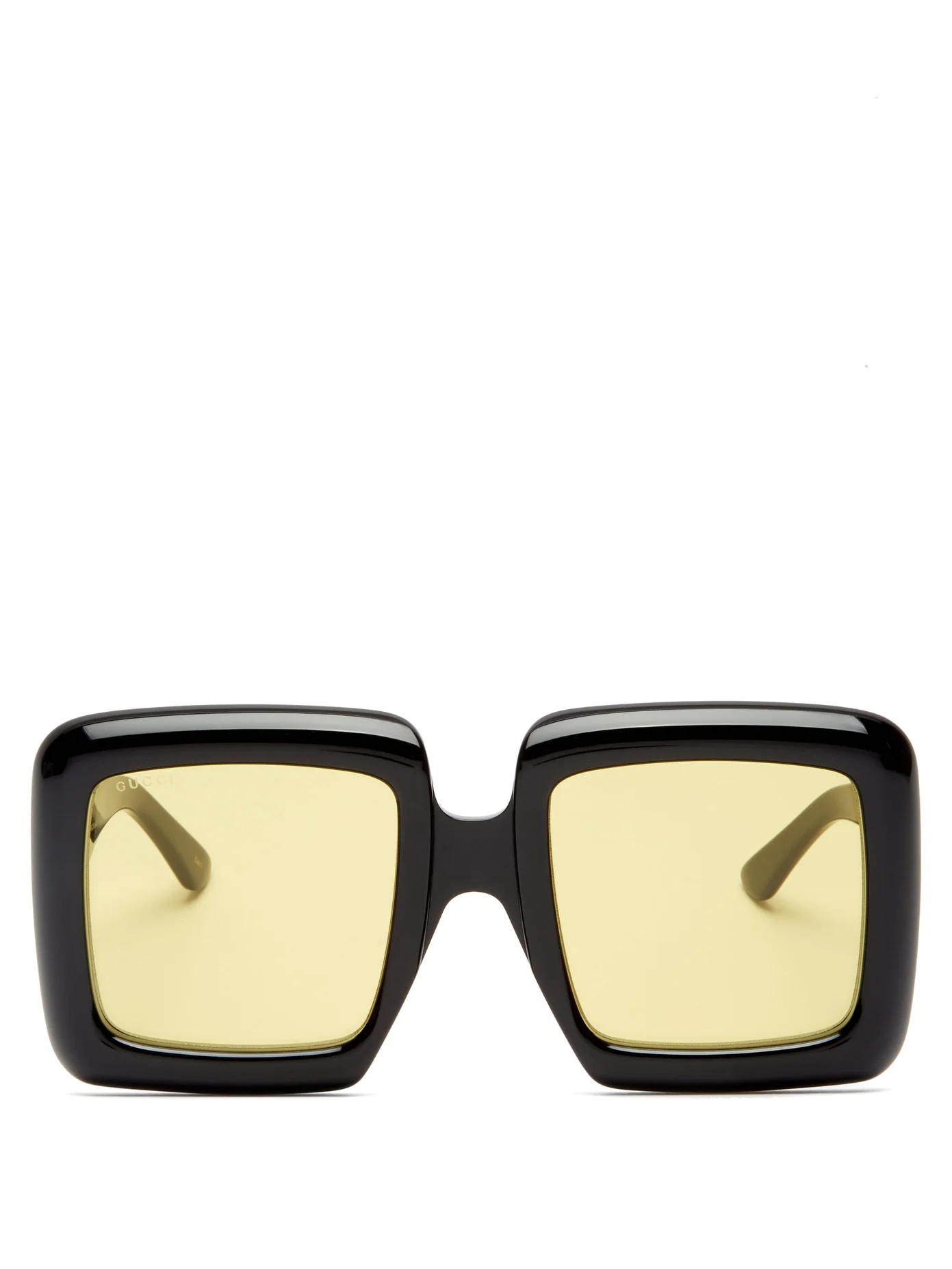 Oversized square acetate sunglasses - 1