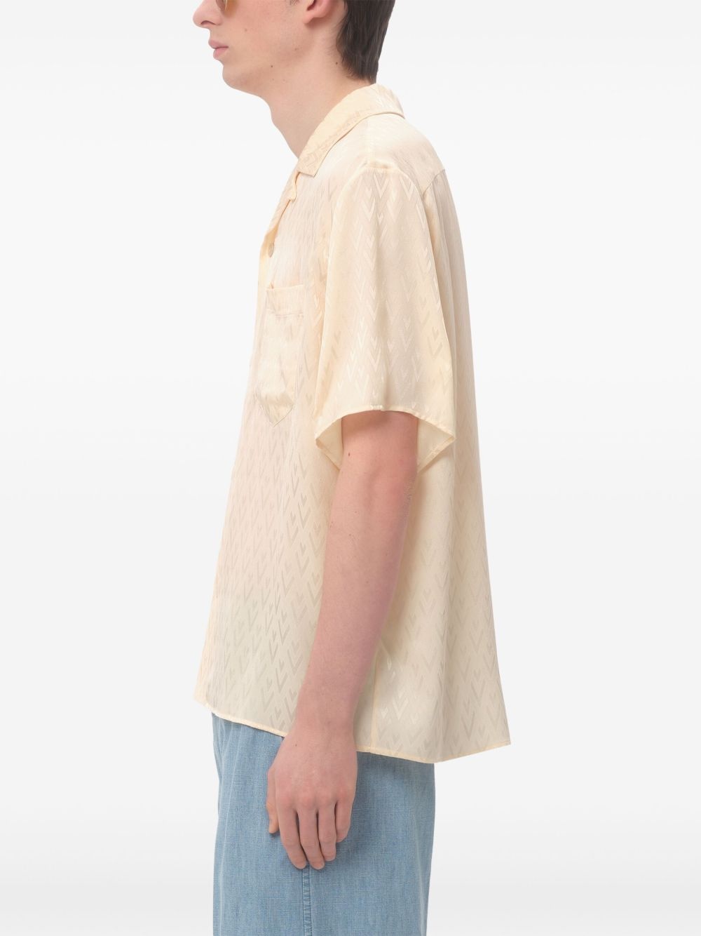 jacquard silk shirt - 4
