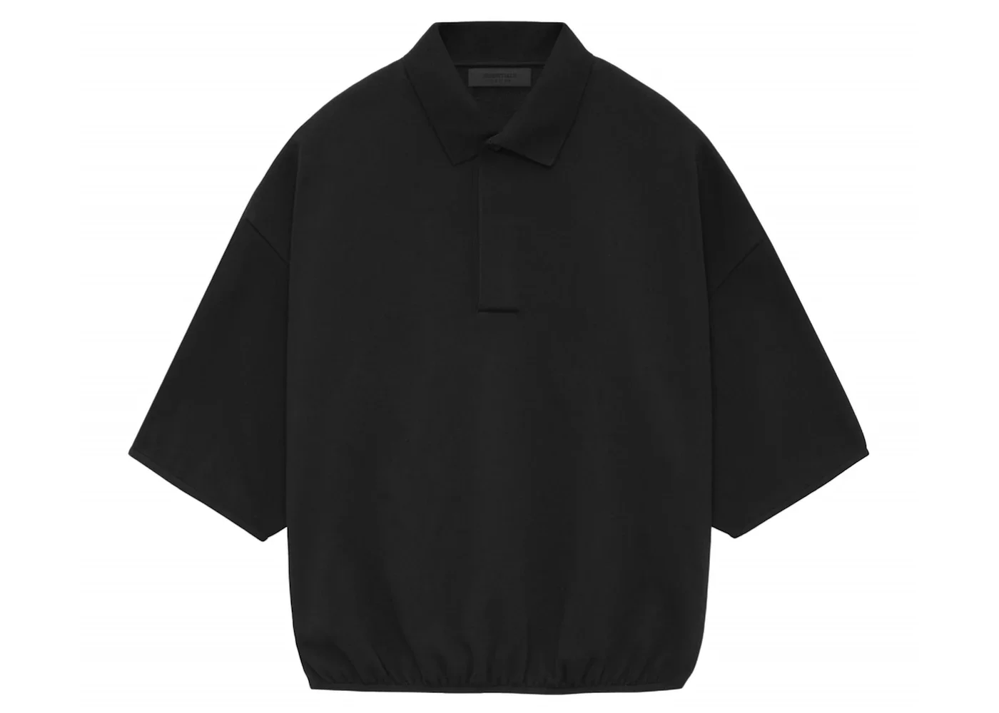 Fear of God Essentials Core Collection 3/4 Sleeve Polo Black - 1