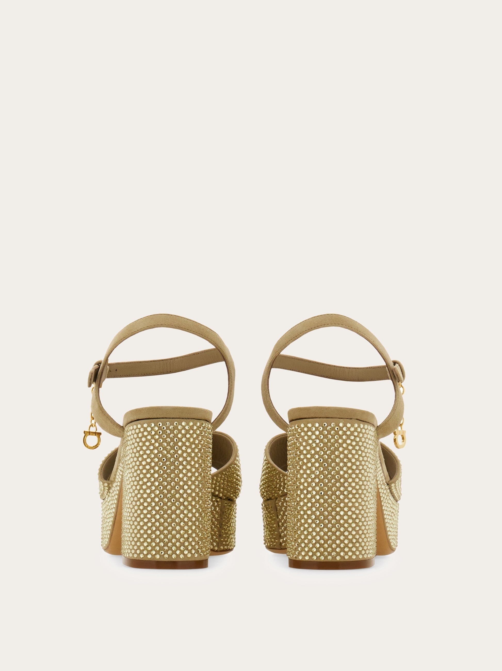 Crystal-embellished platform sandal - 4