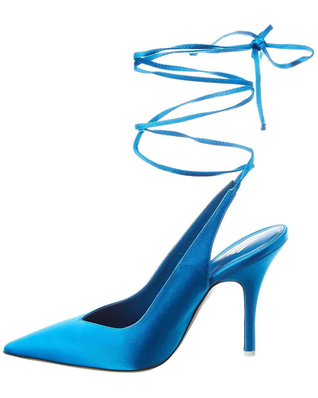 The Attico Venus Satin Slingback Pump - 2