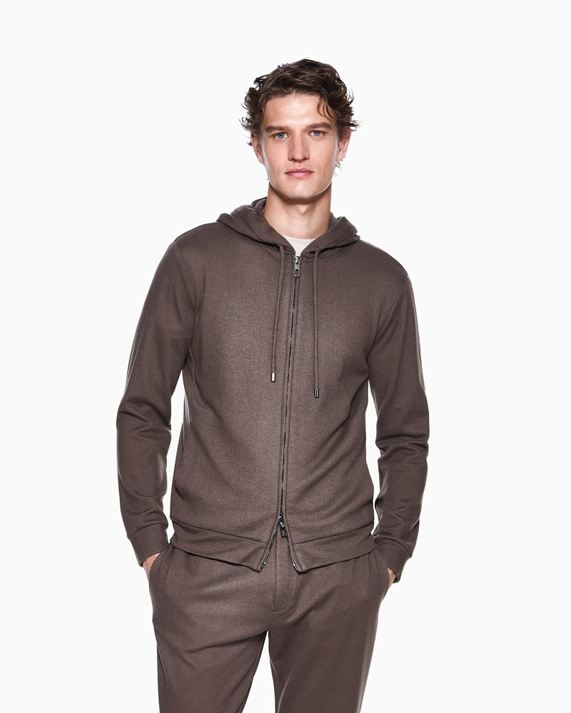 GIORGIO ARMANI ASV HOODED SWEATSHIRT IN PURE CASHMERE JERSEY outlook