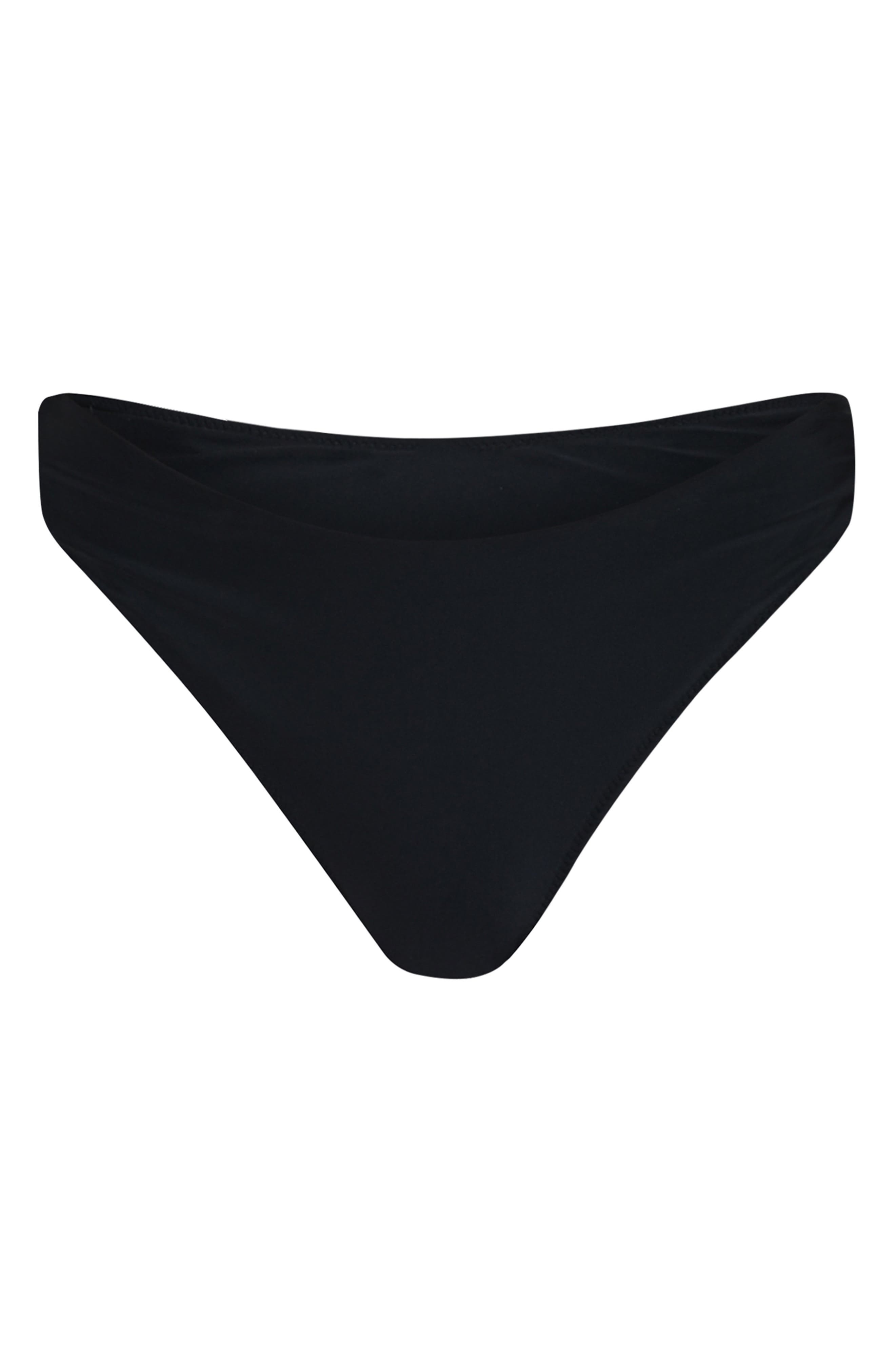 L'AGENCE Gianna Brazilian Bikini Bottoms in Black at Nordstrom - 3