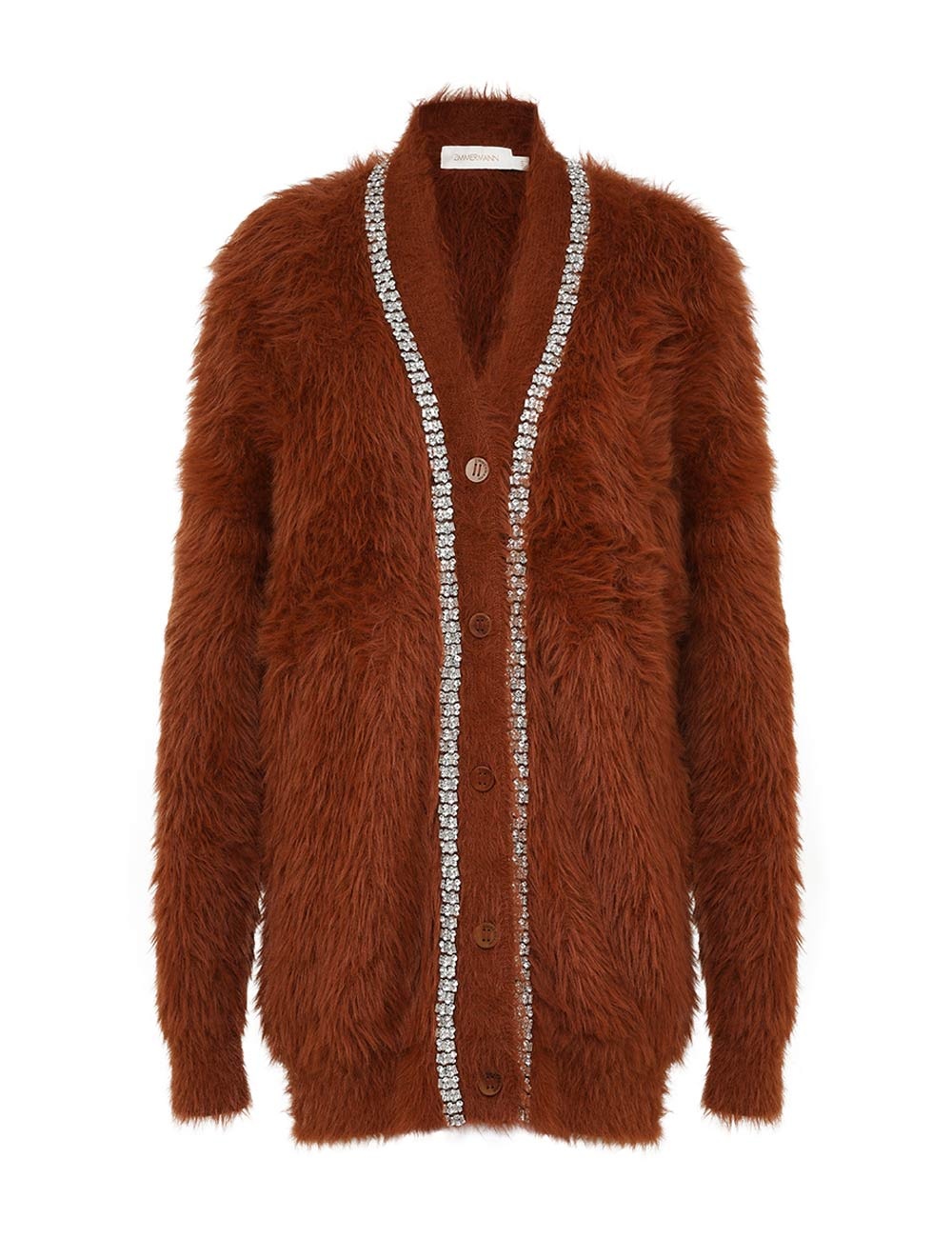 ILLUSTRATION FLUFFY CARDIGAN - 1