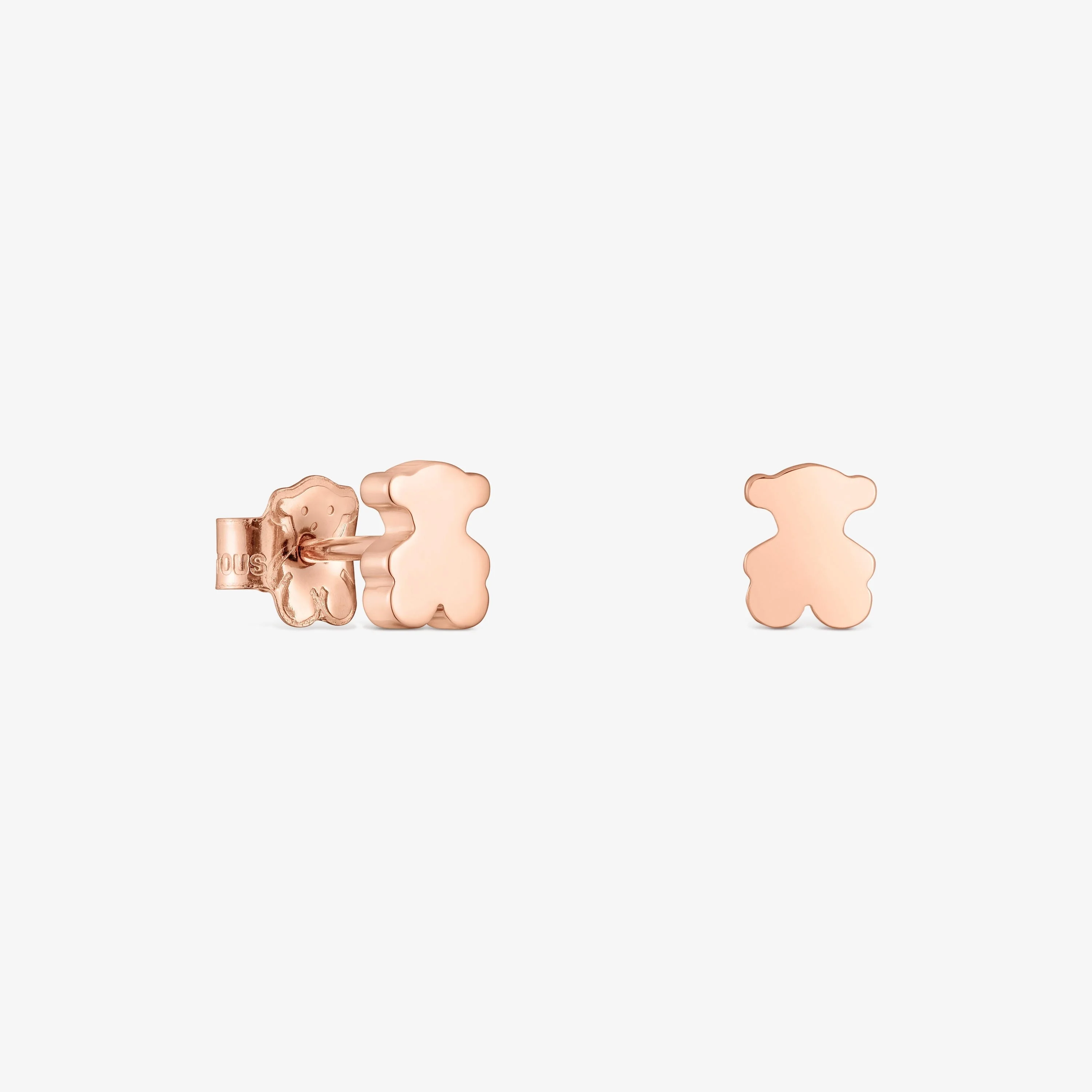 6 mm bear Earrings with 18K rose-gold vermeil TOUS Sweet Dolls - 1