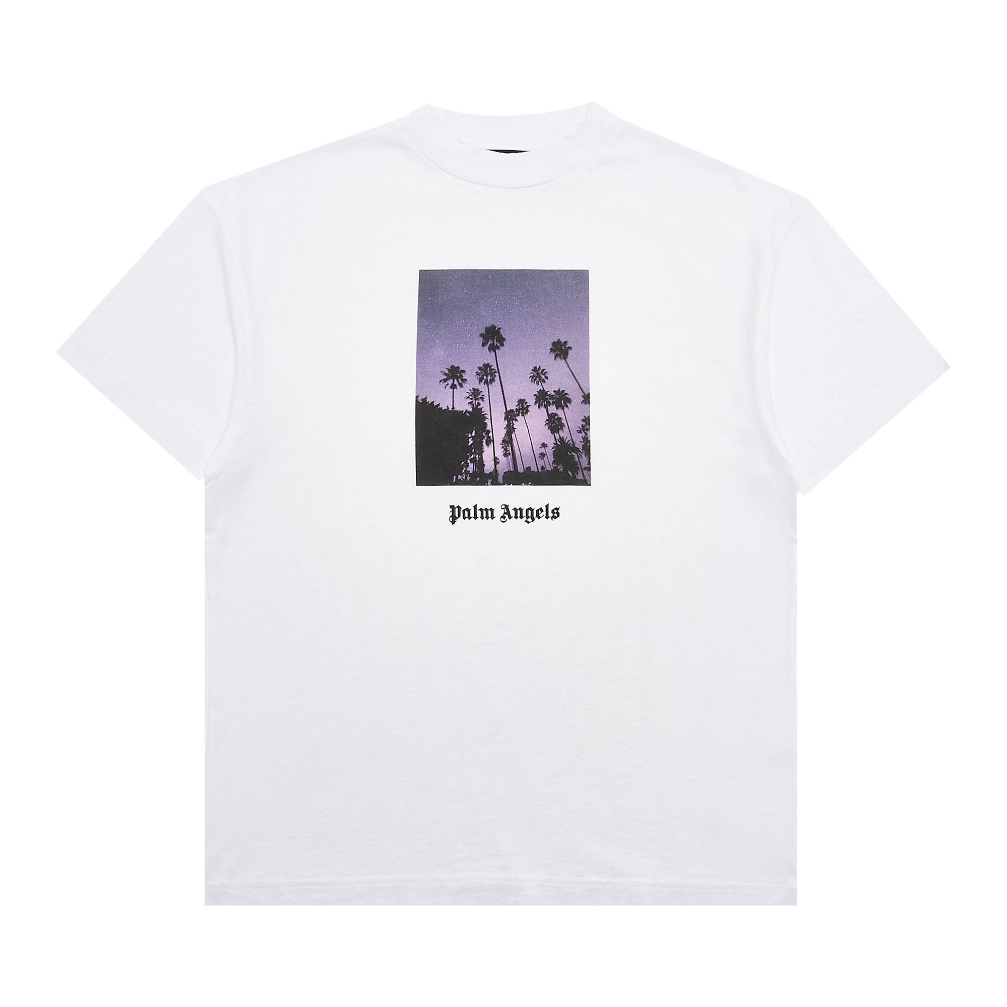 【関税込み】Palm Angels Tシャツ Palm Angels Palm Angels Stars And Palms Tee 'White/Black