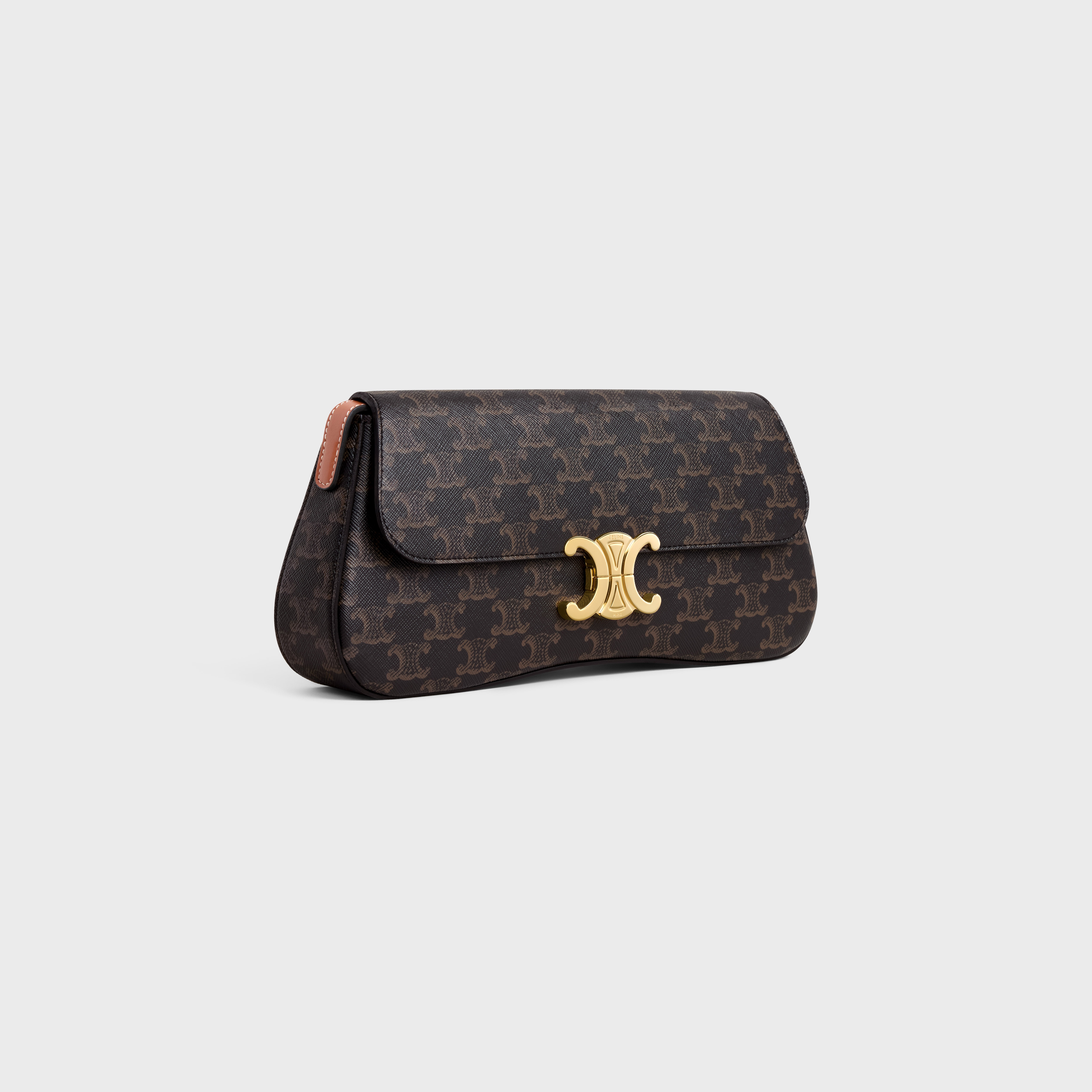 MEDIUM CELINE LOLA BAG in Triomphe Canvas and Calfskin - 2