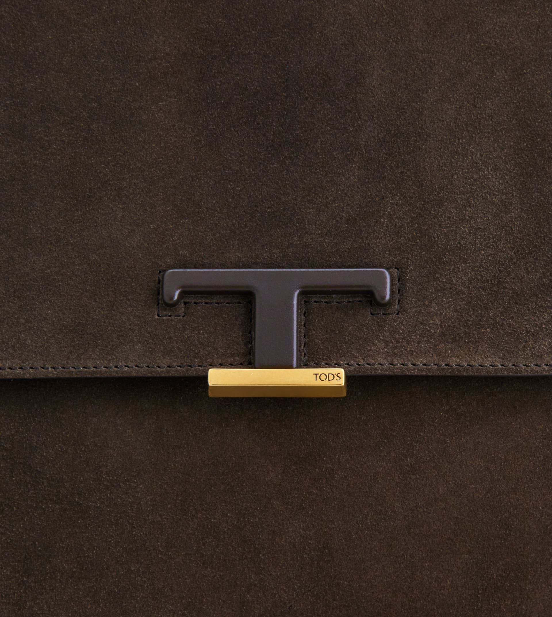 TIMELESS DOCUMENT HOLDER IN SUEDE SMALL - BROWN - 6