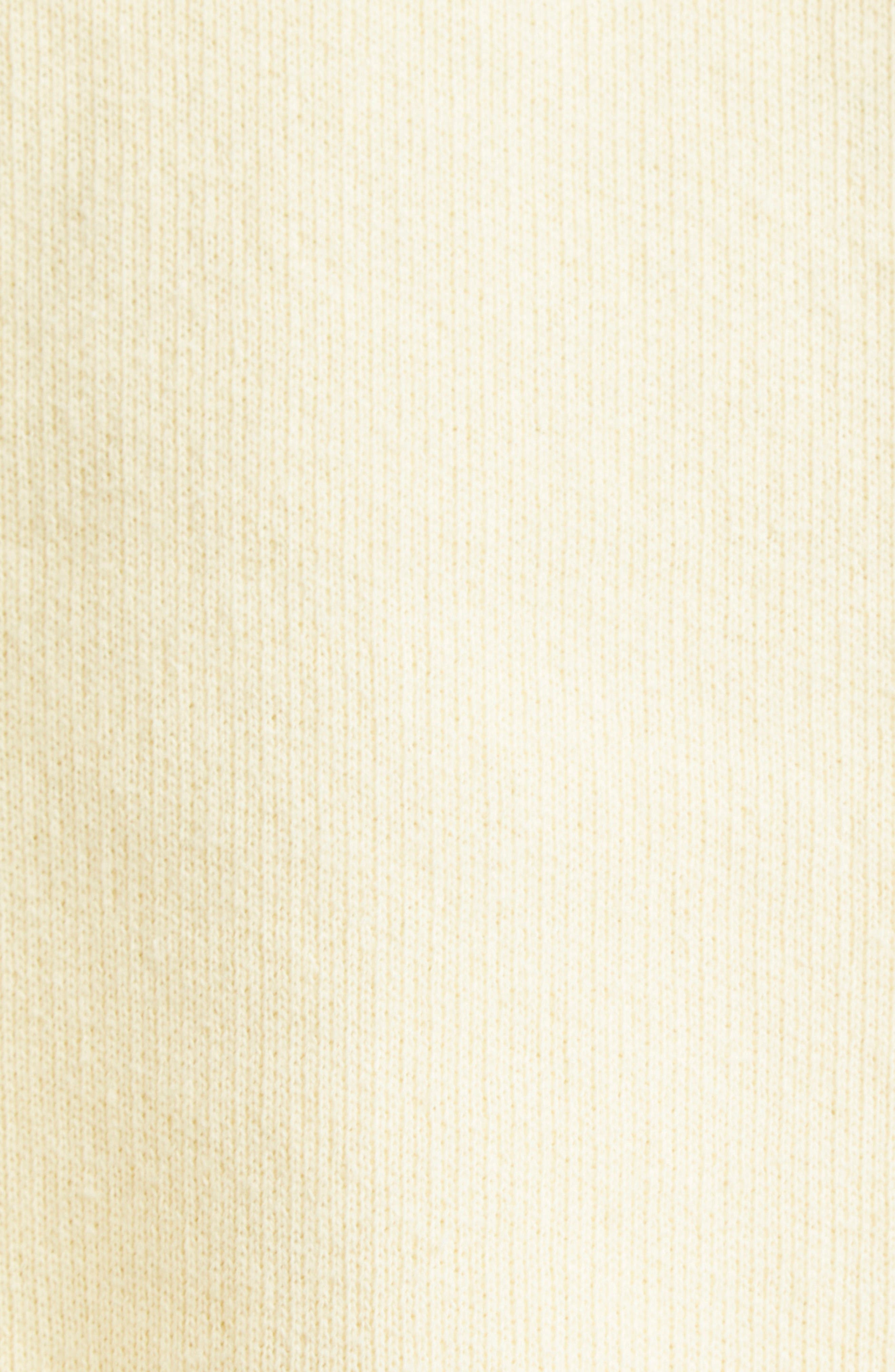 Jacquemus Le Hoodie Corto Embroidered Cotton Fleece Hoodie in Uni Club Beige at Nordstrom - 6
