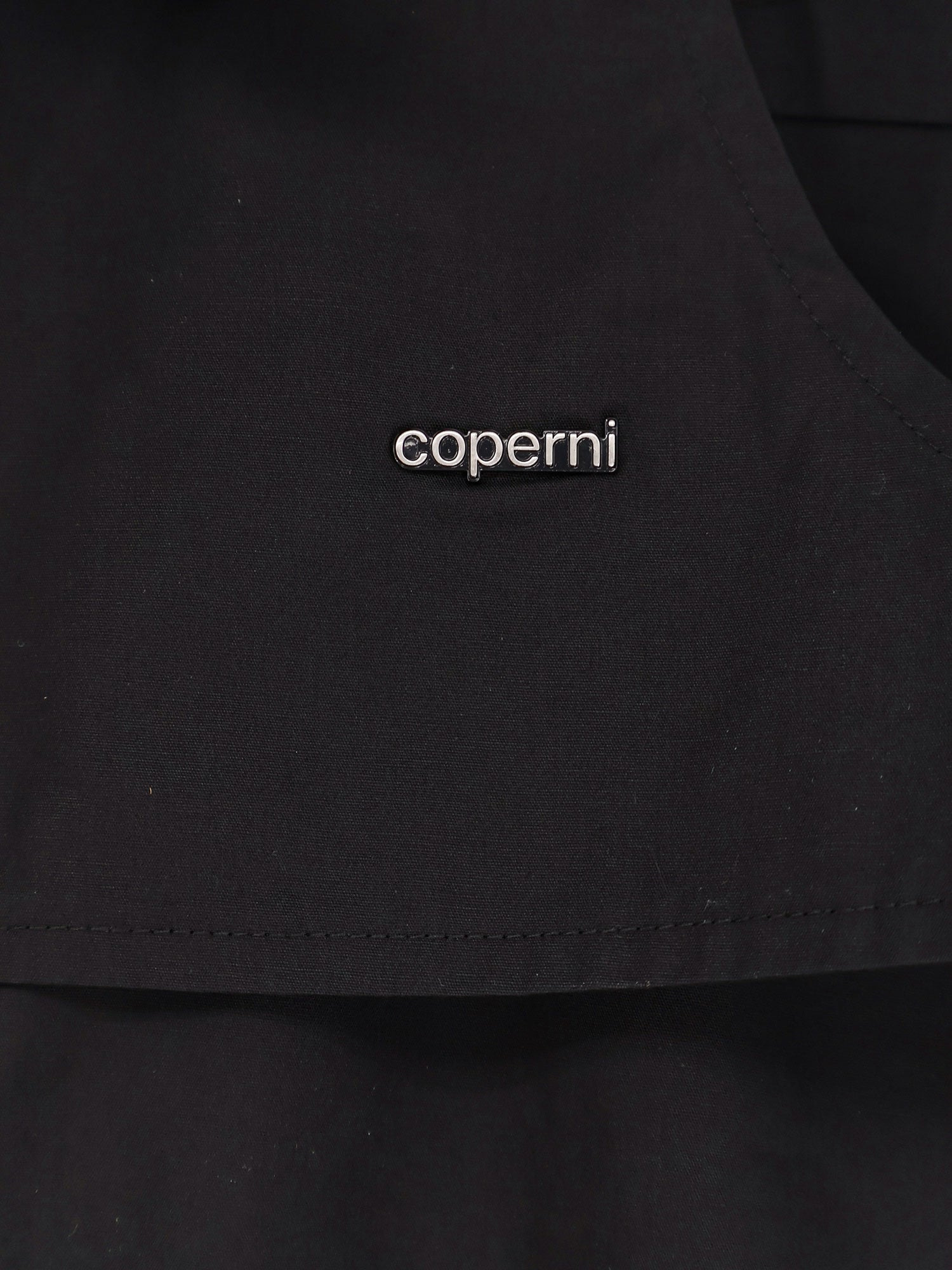 Cotton Shirt With Metal Lettering Logo - 3