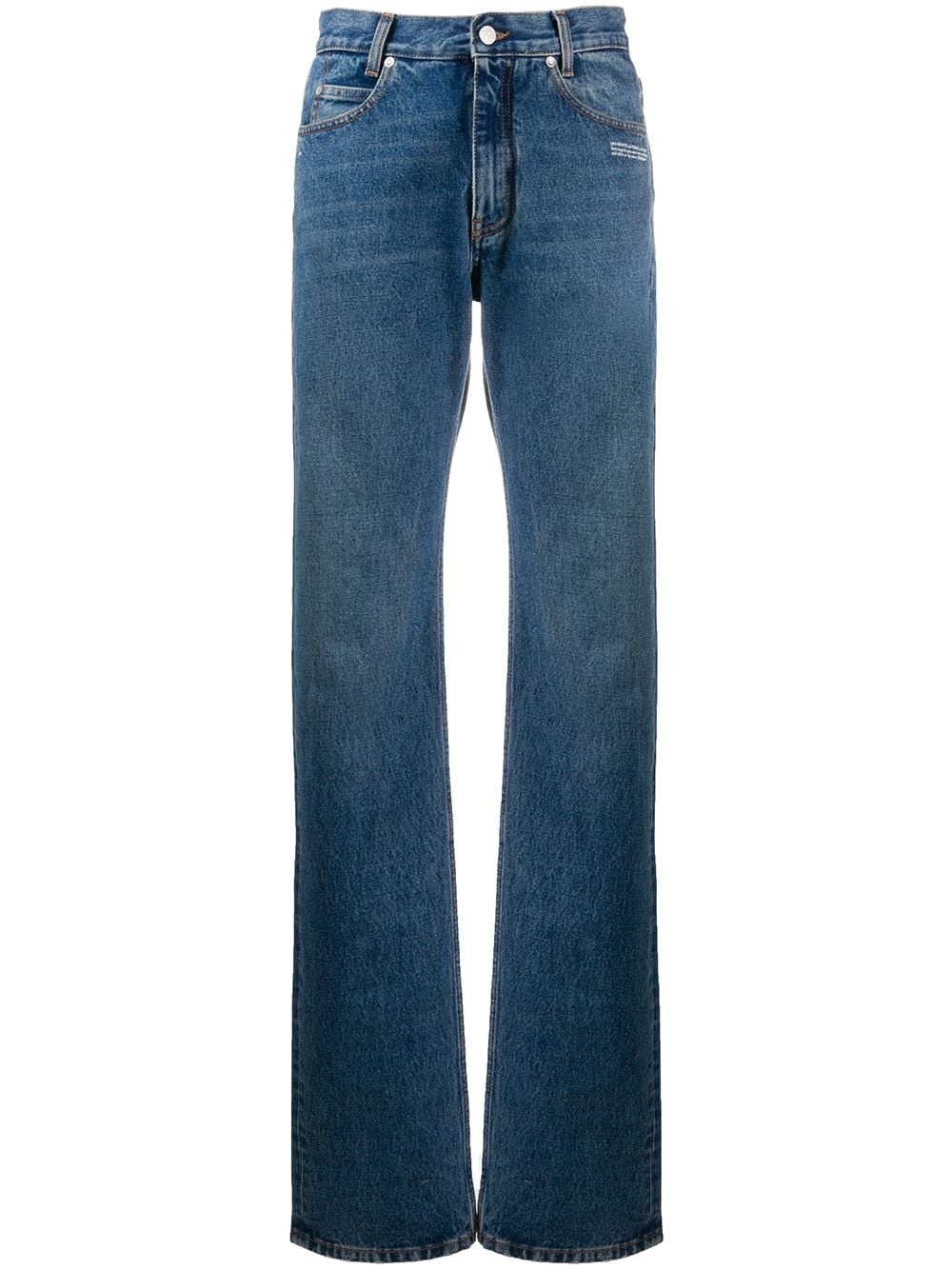 logo-print straight-leg jeans - 1