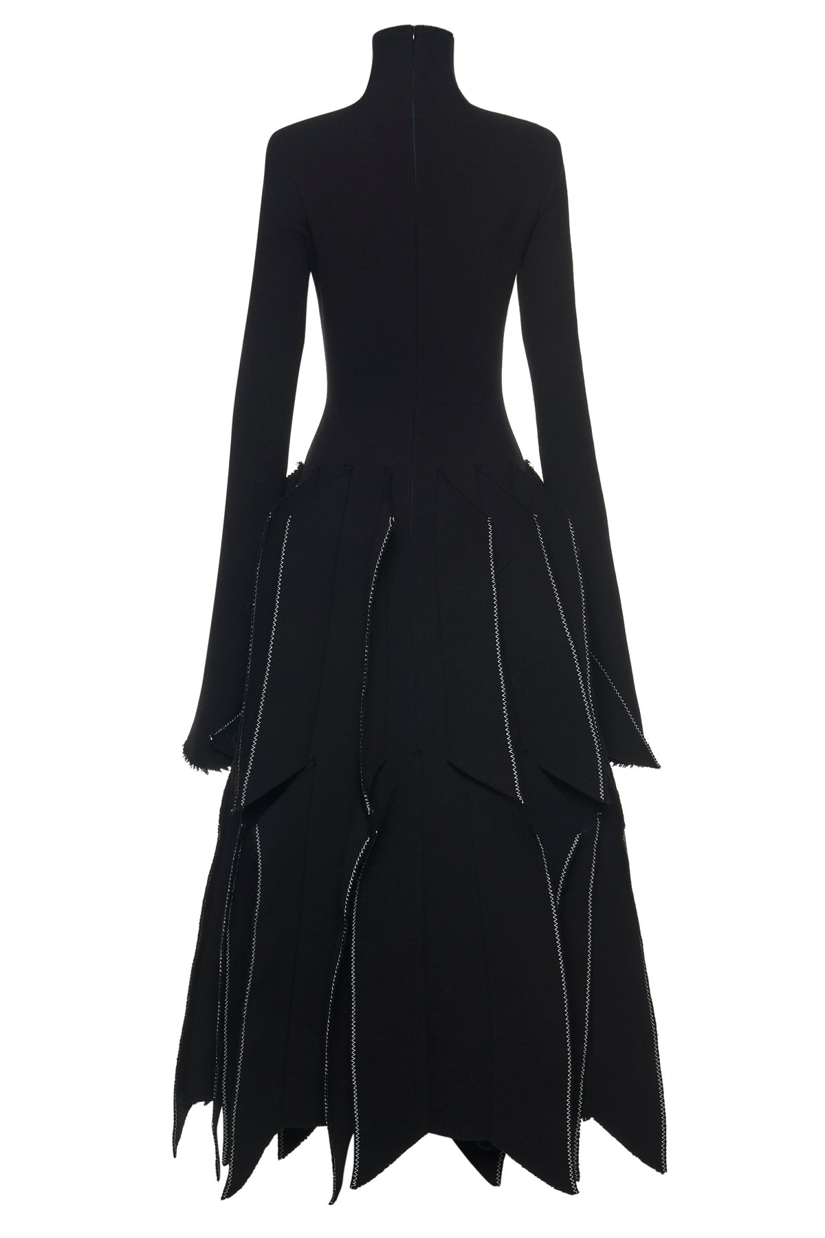 DRESS WITH PANELS BLACK - 5