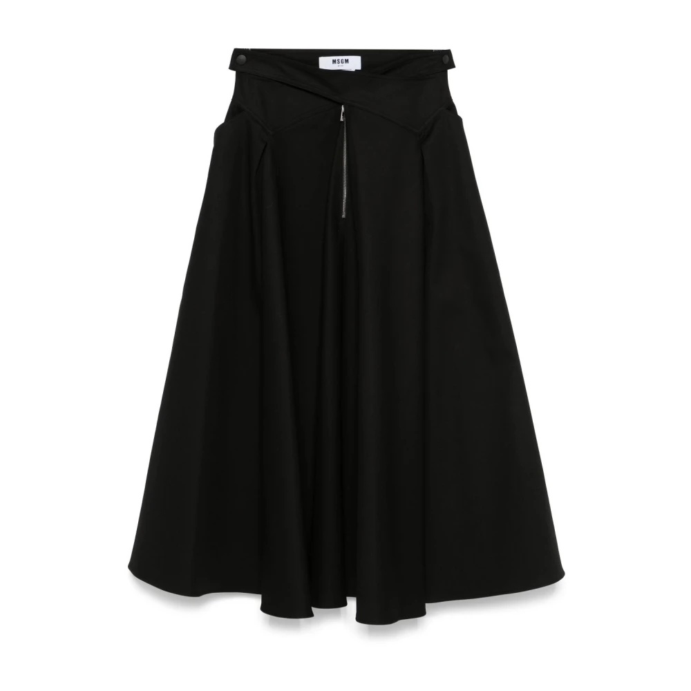 スカート MSGM Woman Skirt Black 3841MDD04257133 99 MSGM BLACK SKIRT FOR WOMEN | miinto | REVERSIBLE