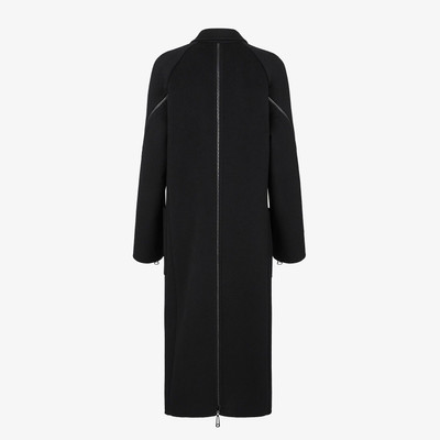 FENDI Black wool coat outlook