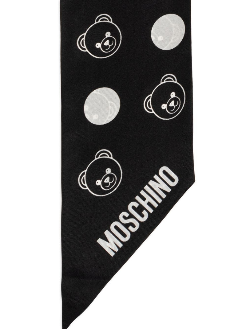 bear polka-dot silk scarf 3