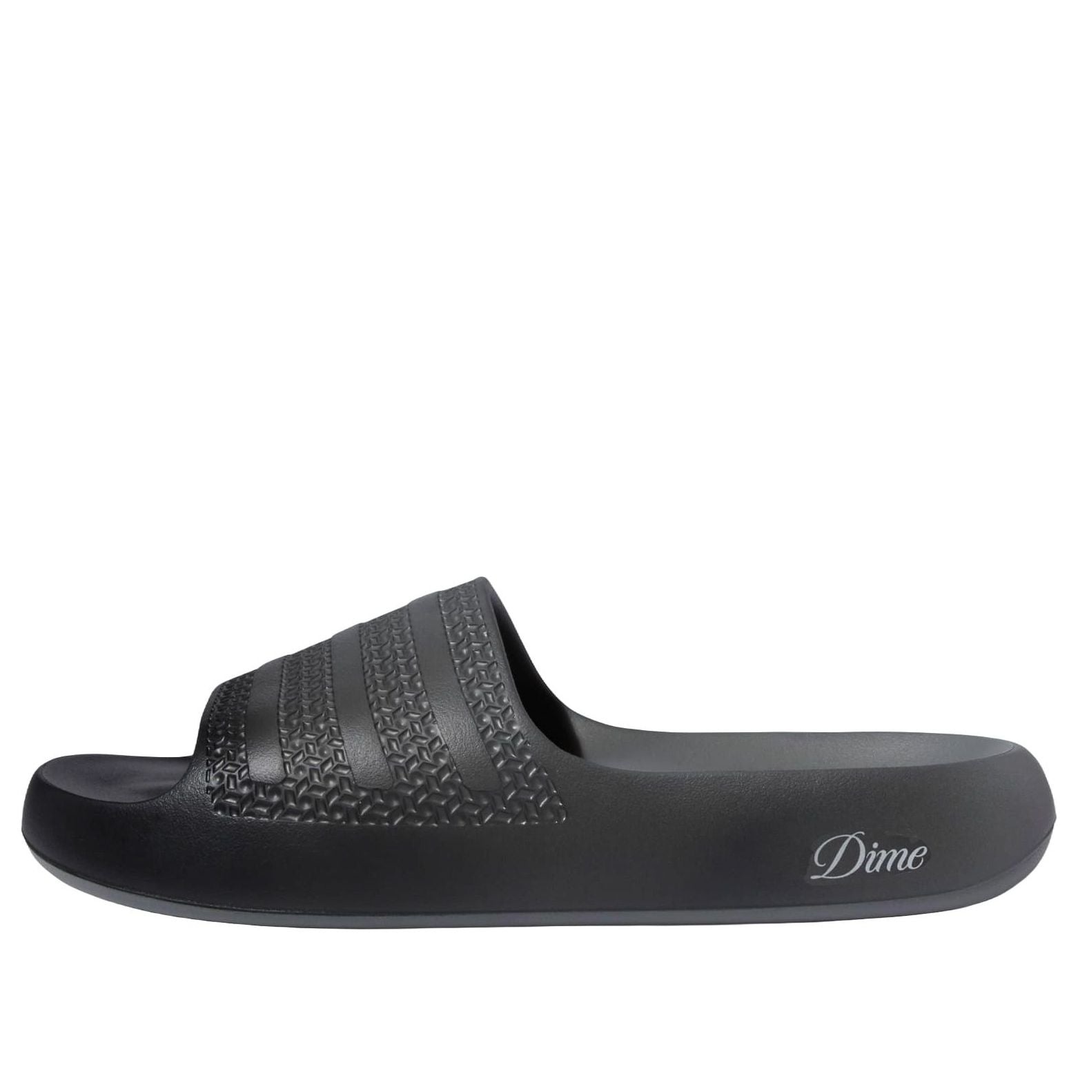 (WMNS) adidas x Dime Adilette Ayoon Slides 'Black Vista Grey' IG2042 - 1