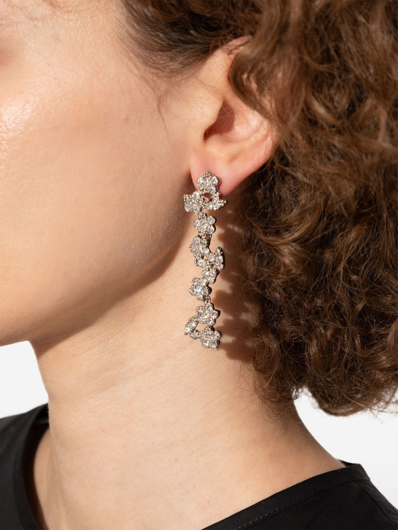Jil Sander crystal-embellishment earrings outlook