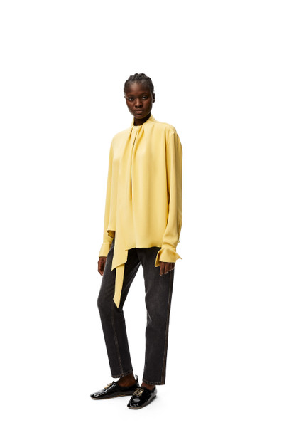 Loewe Lavalliere top in silk crepe de chine outlook