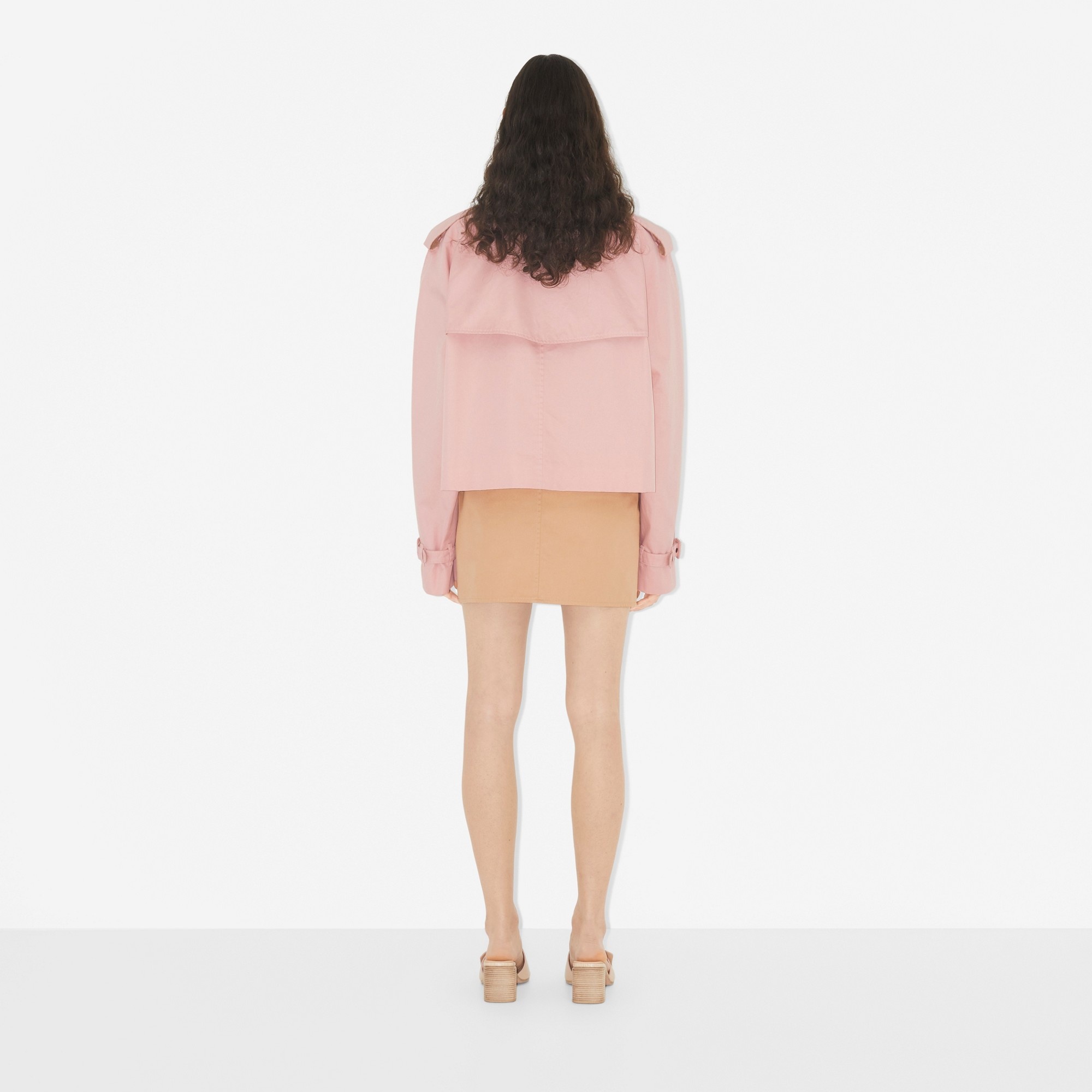 Cotton Gabardine Trench Mini Skirt - 4