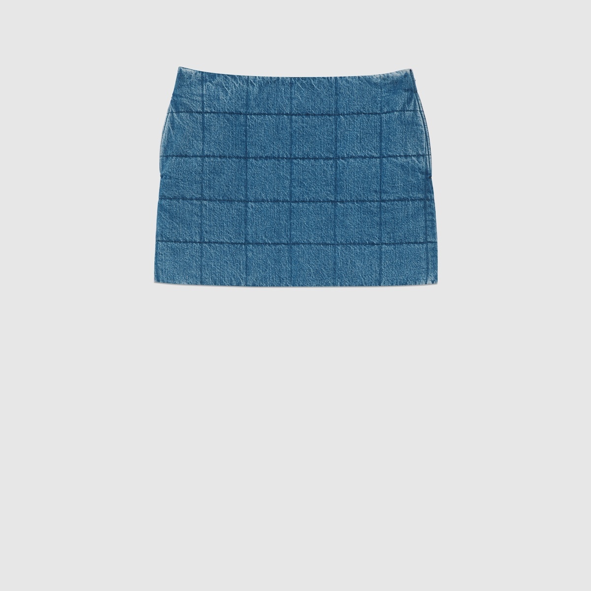 Quilted denim skirt - 1