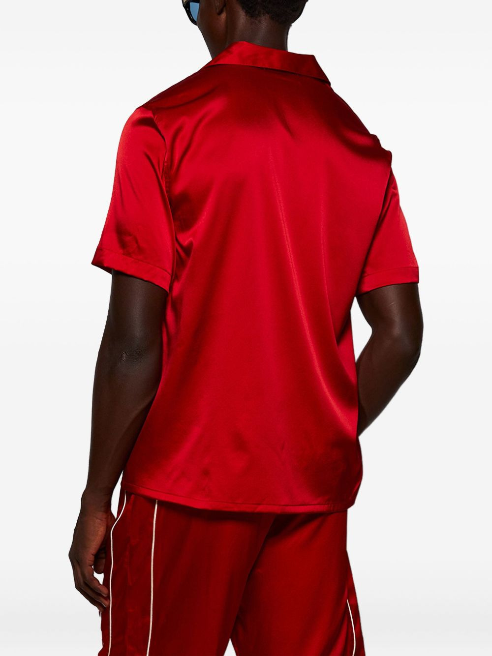 embroidered-logo short-sleeves shirt - 5