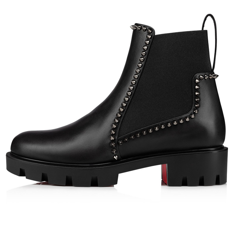 Christian Louboutin Out Lina Spike Lug BLACK outlook