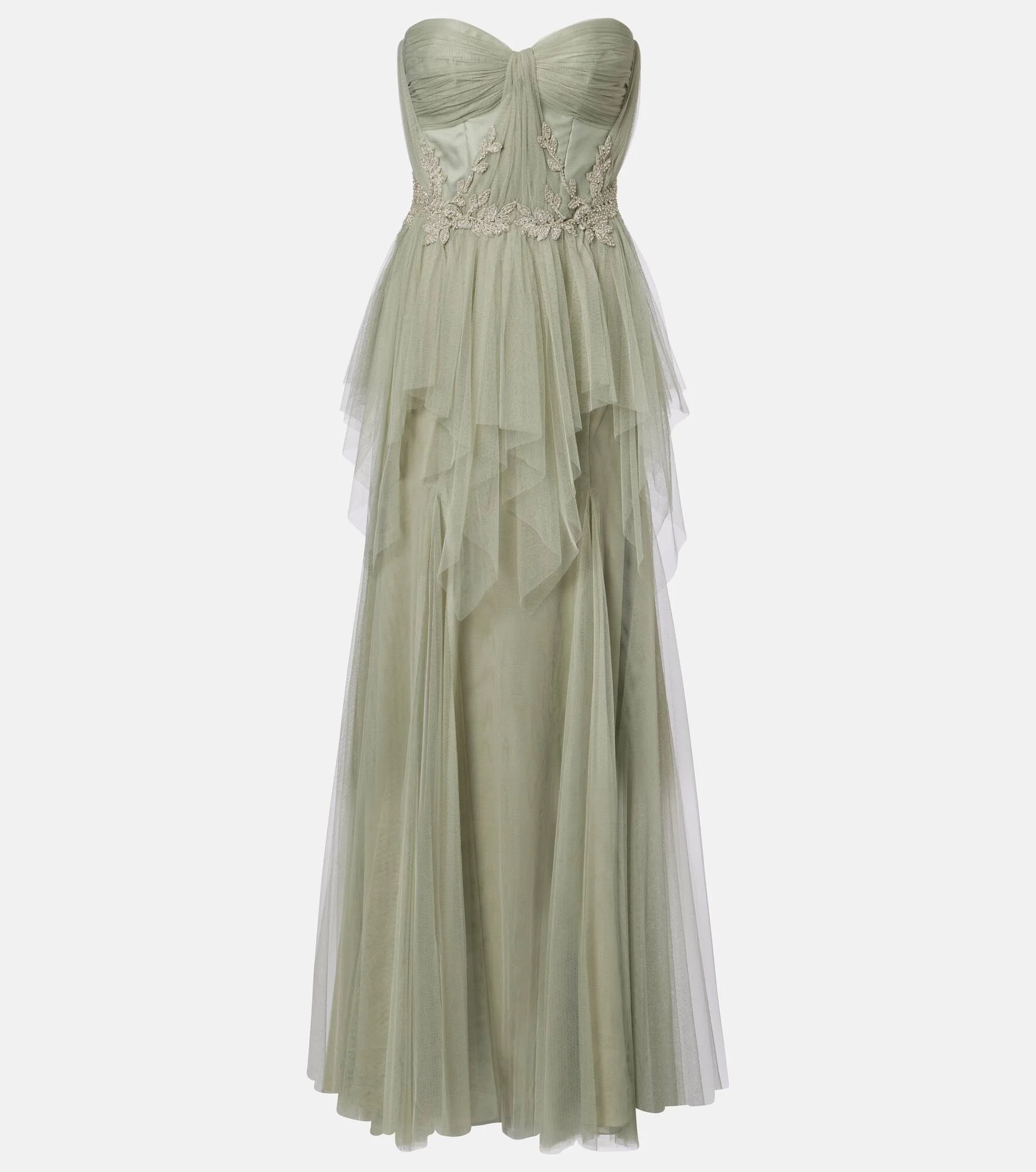 Embellished tulle corset gown - 1