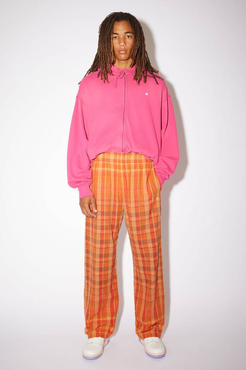 Acne Studios Flannel trousers - Brick red/apricot orange outlook