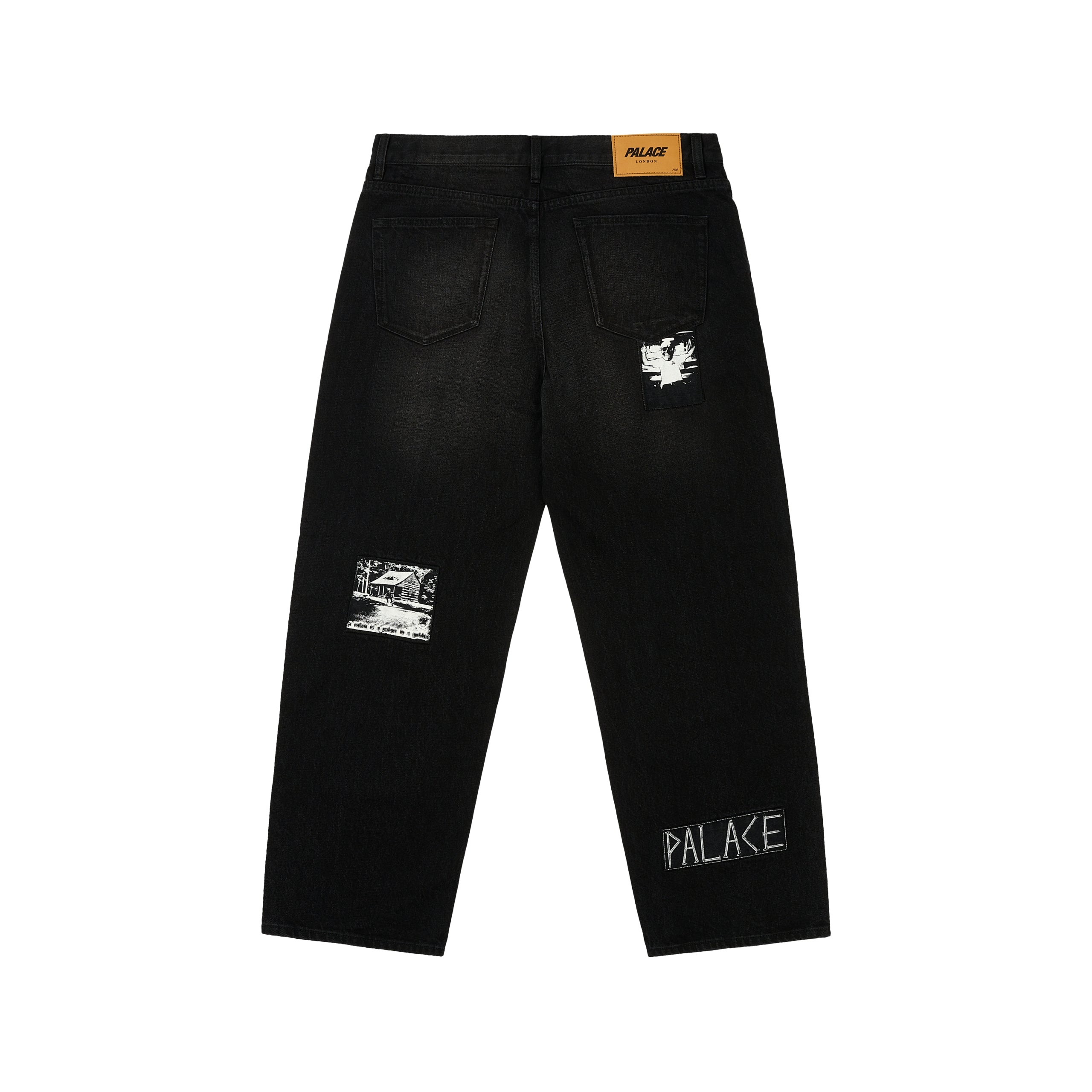 P90 BAGGY JEAN PATCH UP BLACK - 2
