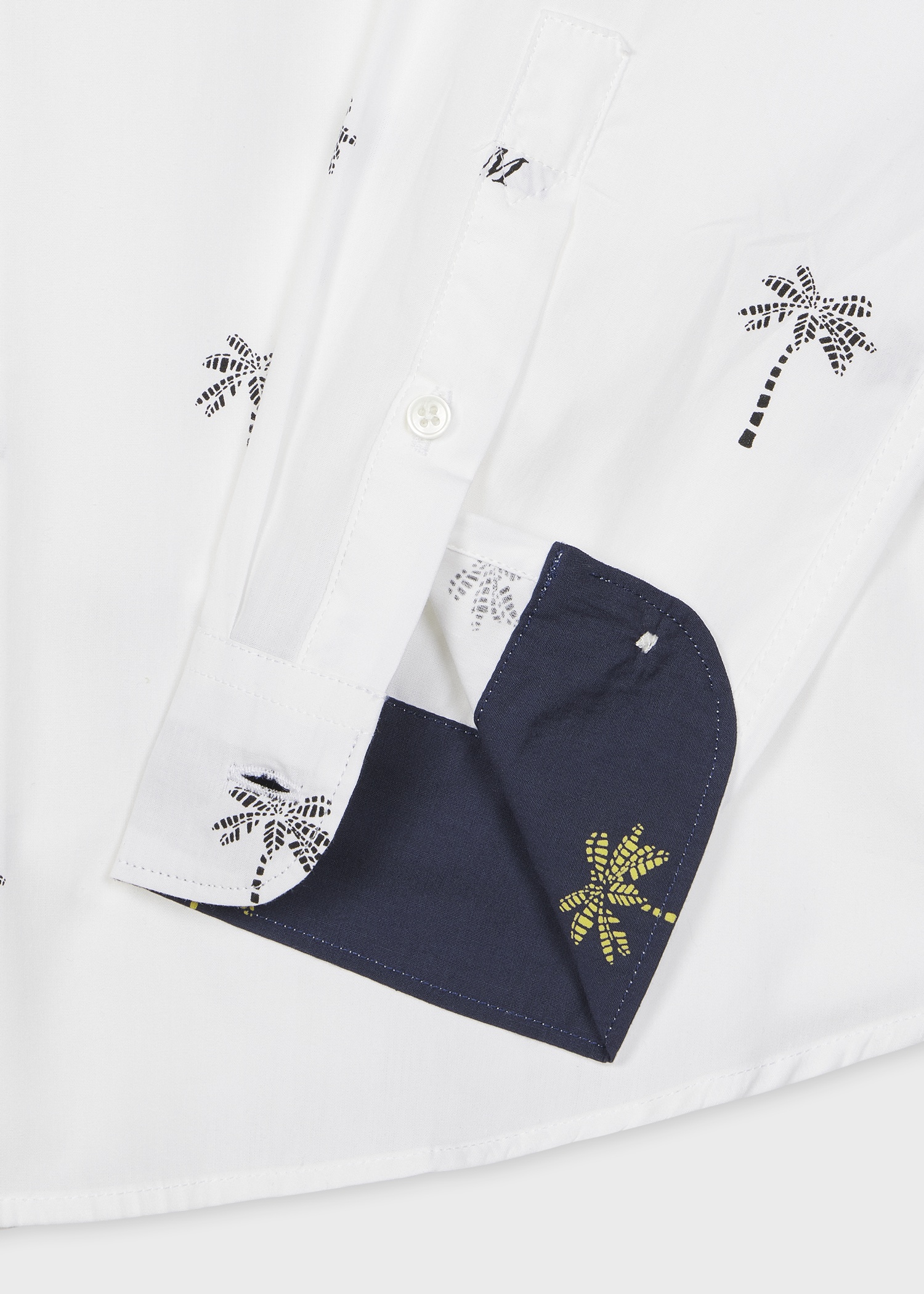 White 'Dream Palm Tree' Print Shirt - 2