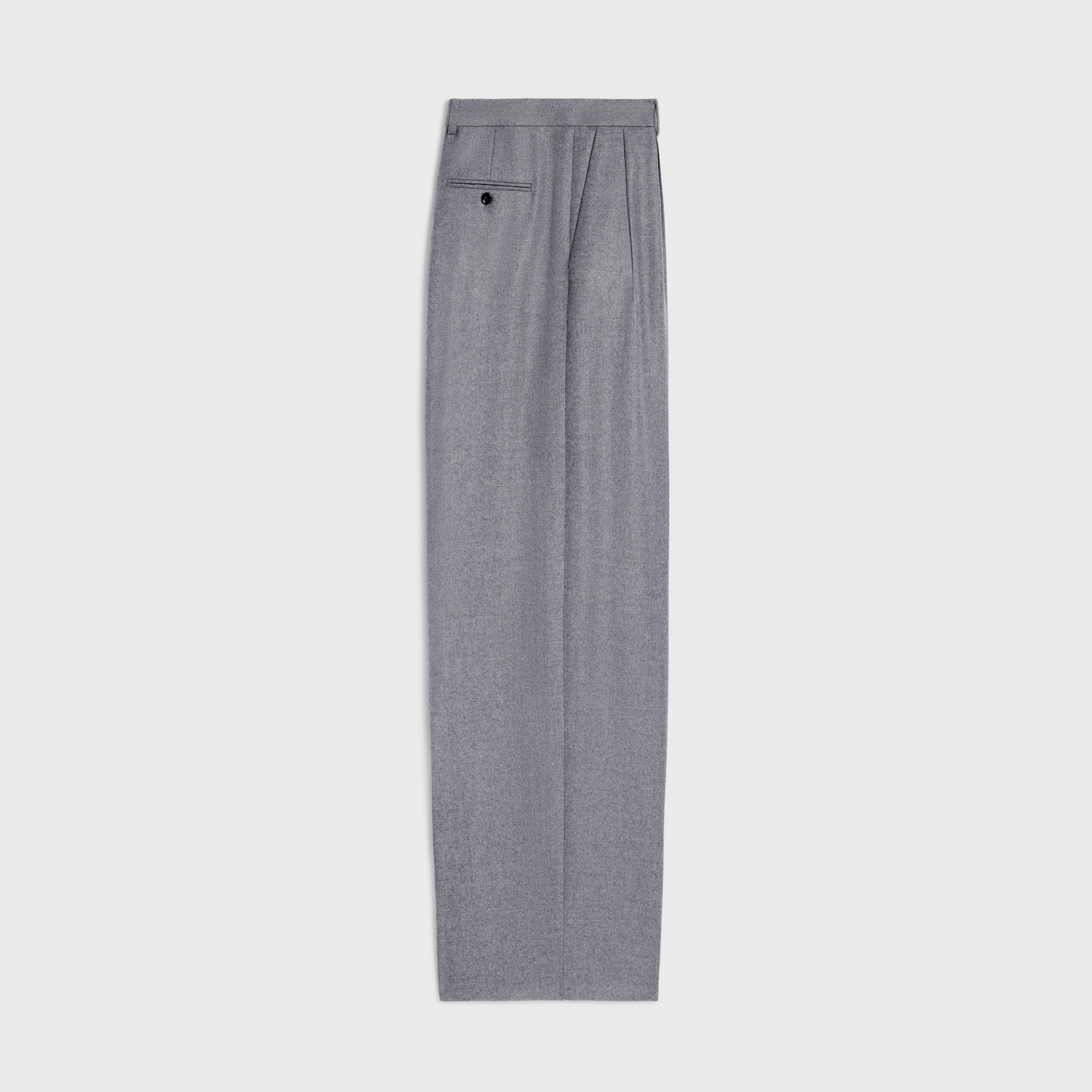 pleated trousers IN CASHMERE FLANNEL - 2