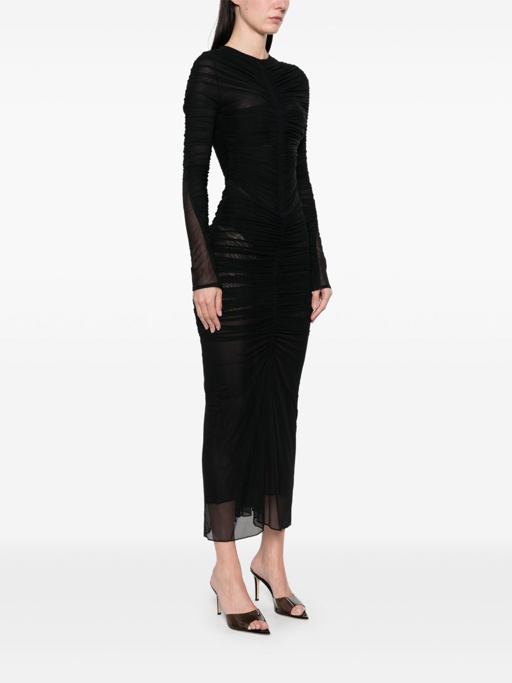 ruched midi skirt - 3